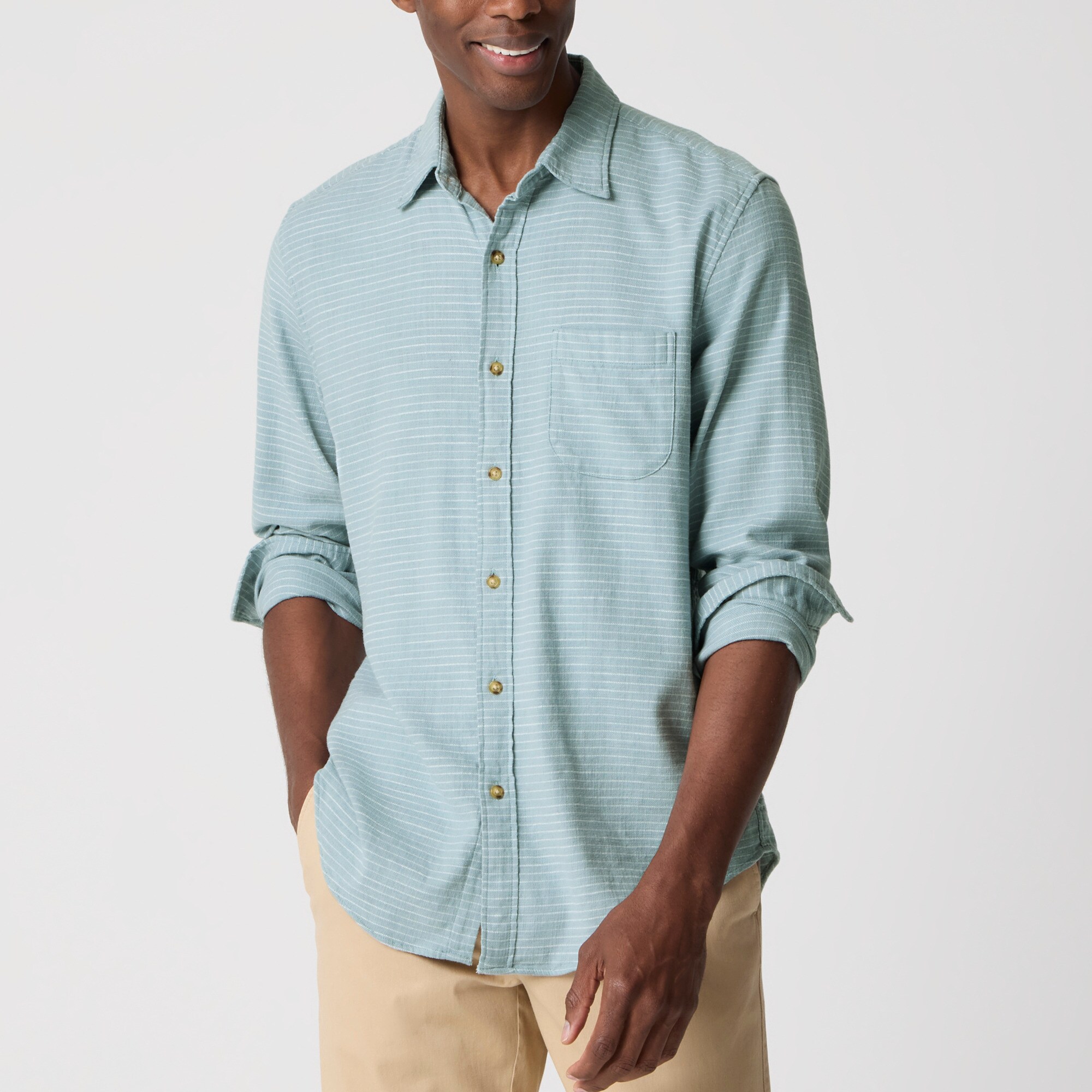 mens Slub dobby shirt