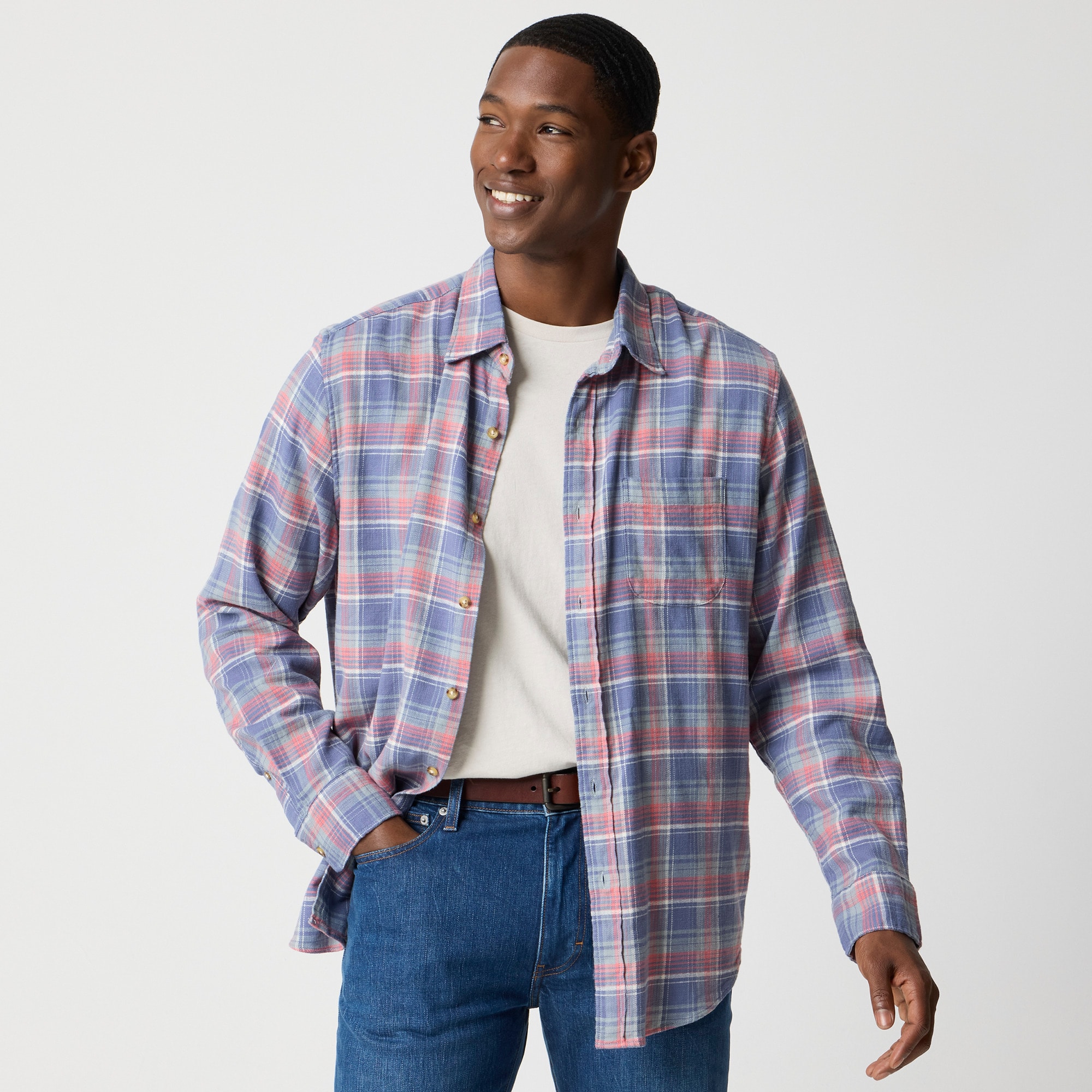 mens Slub dobby shirt