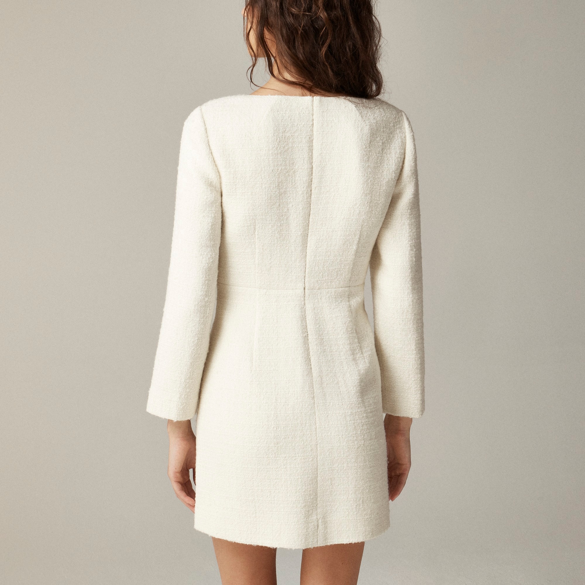 Sophia scoopneck dress in tweed
