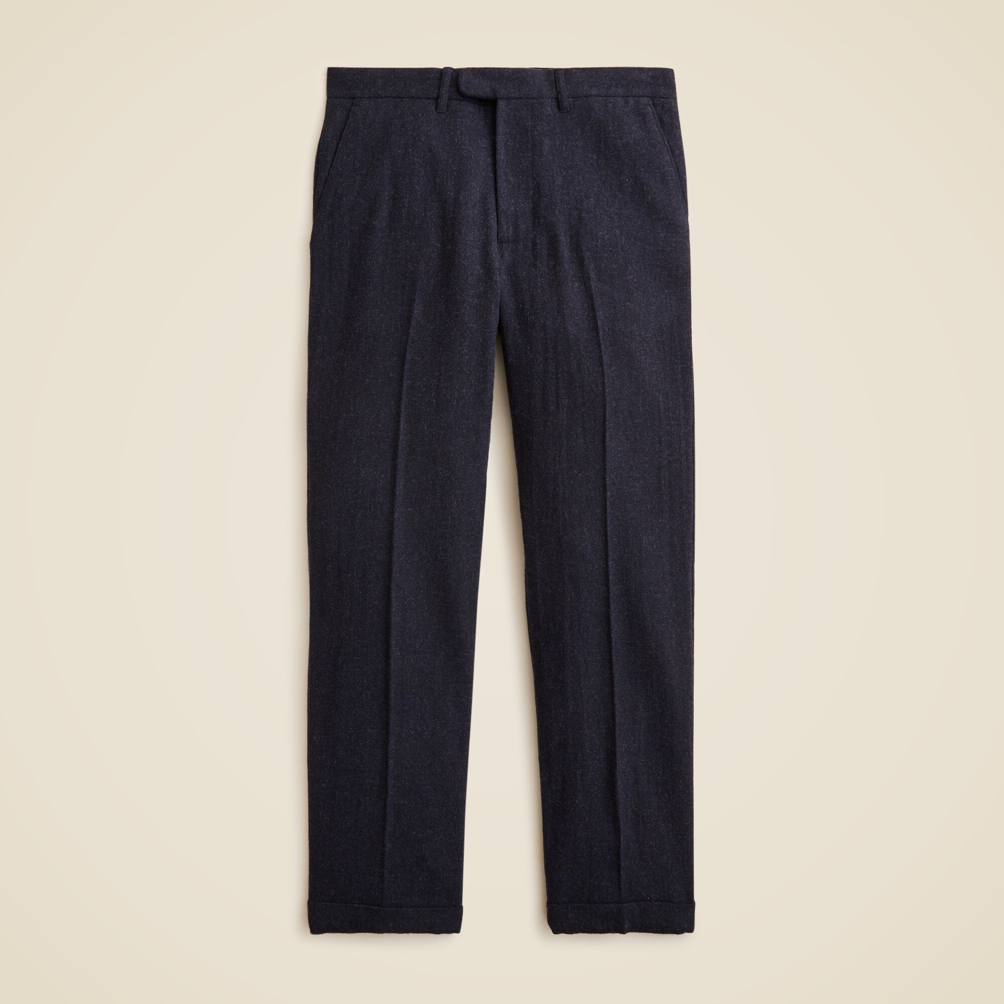 Classic creased trouser in Japanese wool blend