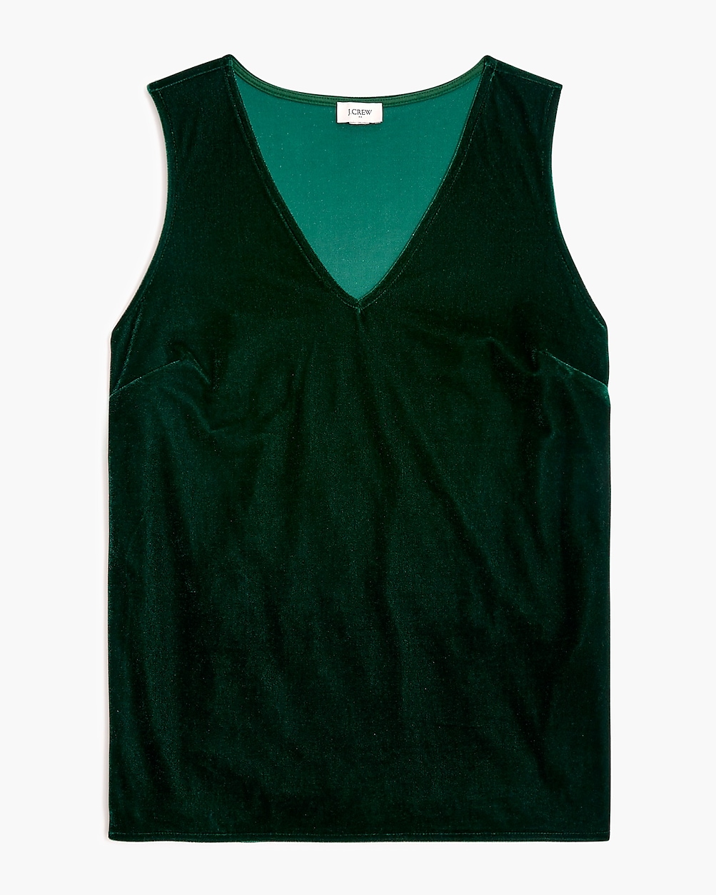 Factory: Velvet Sleeveless V-neck Top For Women Factory: Velvet Sleeveless V-neck Top For Women