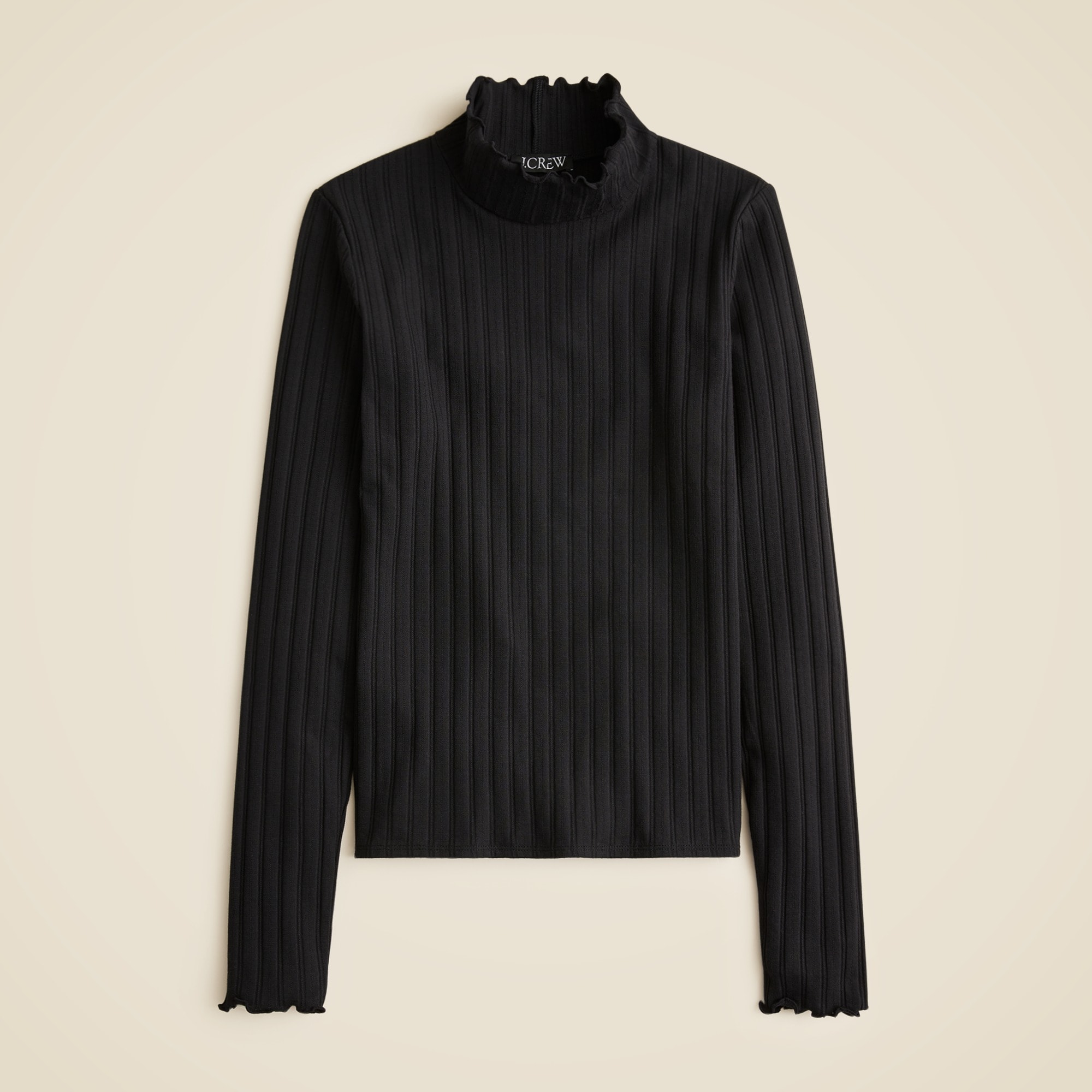  Pointelle knit turtleneck