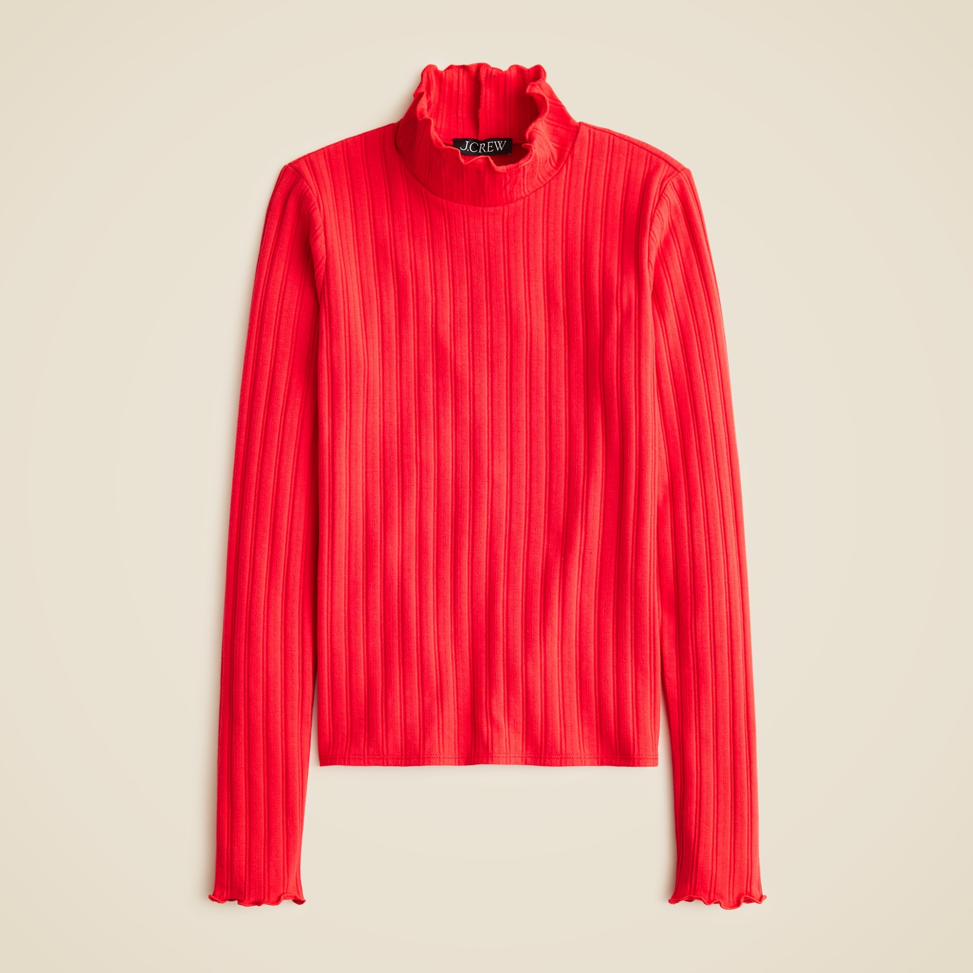 Pointelle knit turtleneck