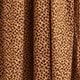 Cotton voile empire-waist dress in leopard print BROWN