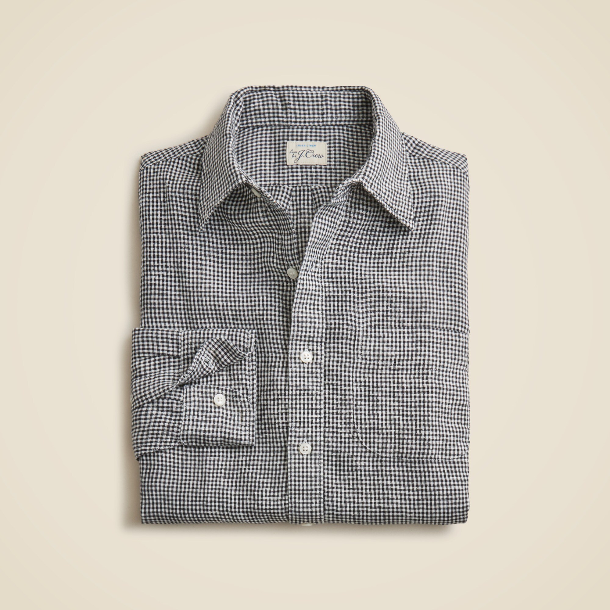  Baird McNutt Irish linen point-collar shirt