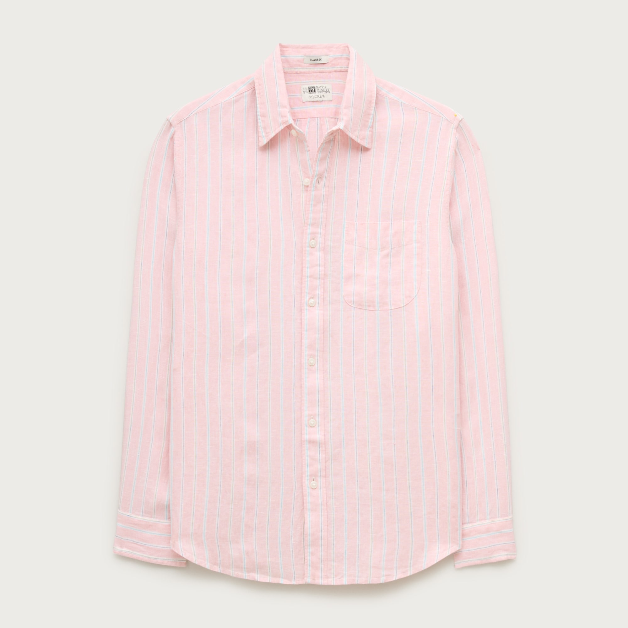Baird McNutt Irish linen point-collar shirt