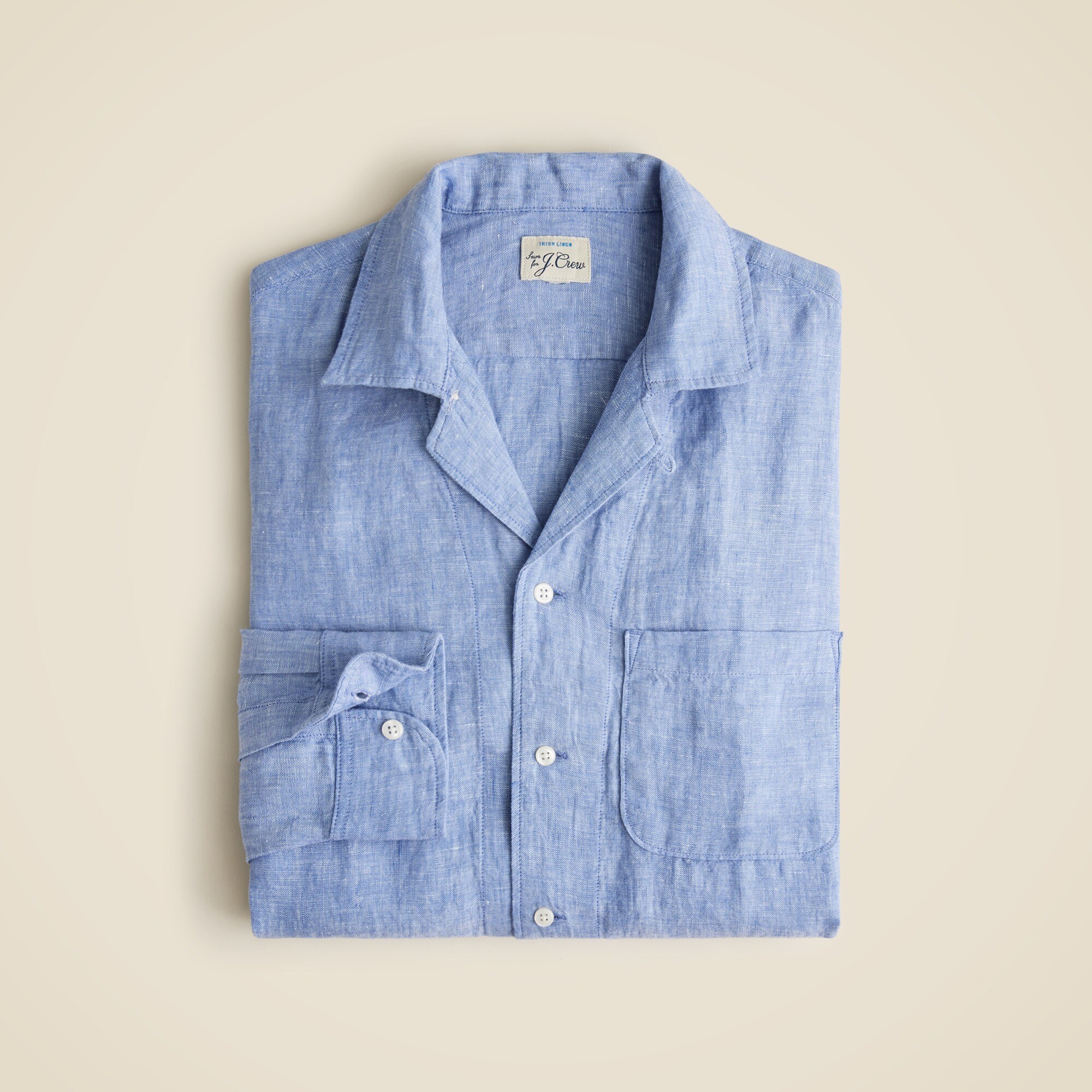 Baird McNutt Irish linen camp-collar shirt
