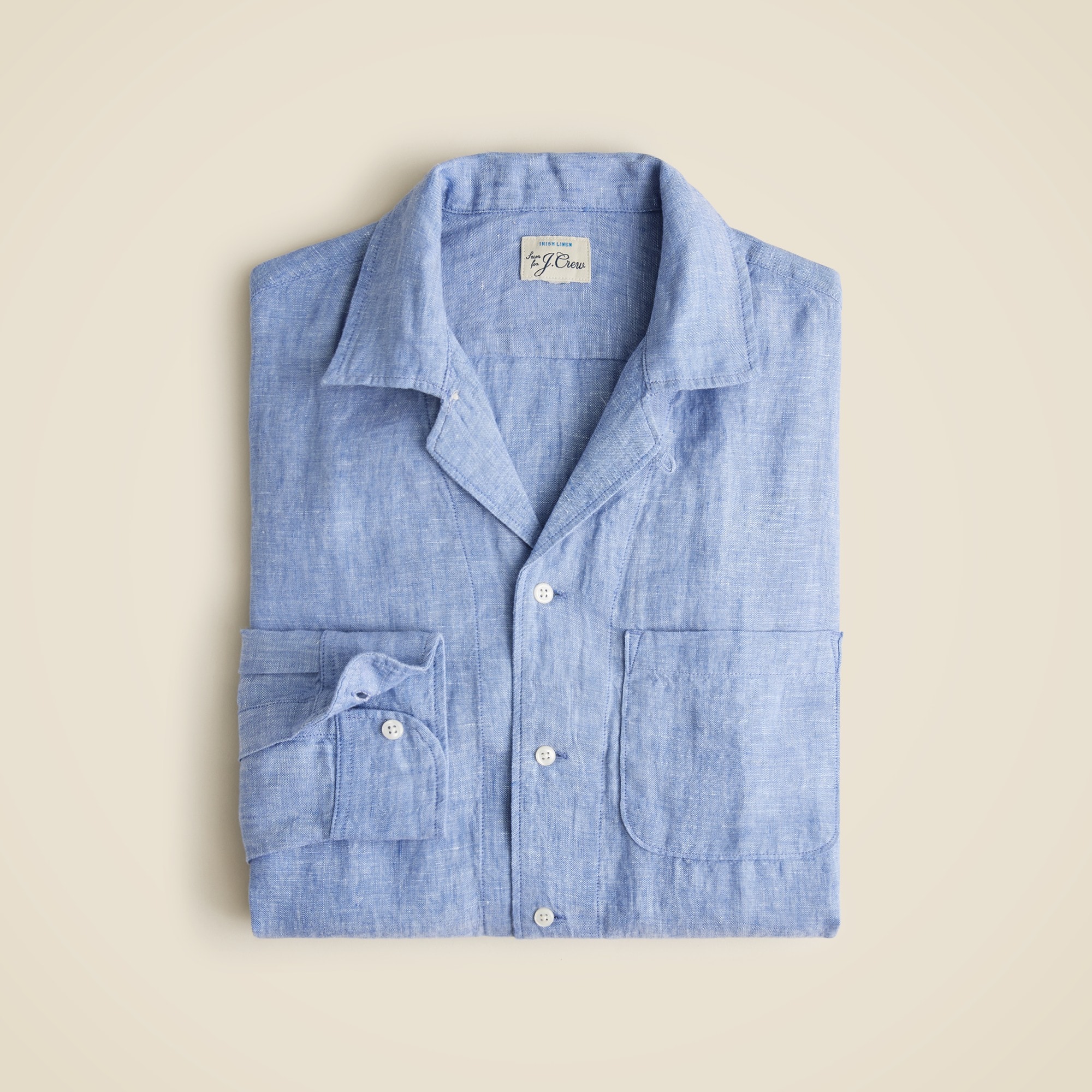 Baird McNutt Irish linen camp-collar shirt