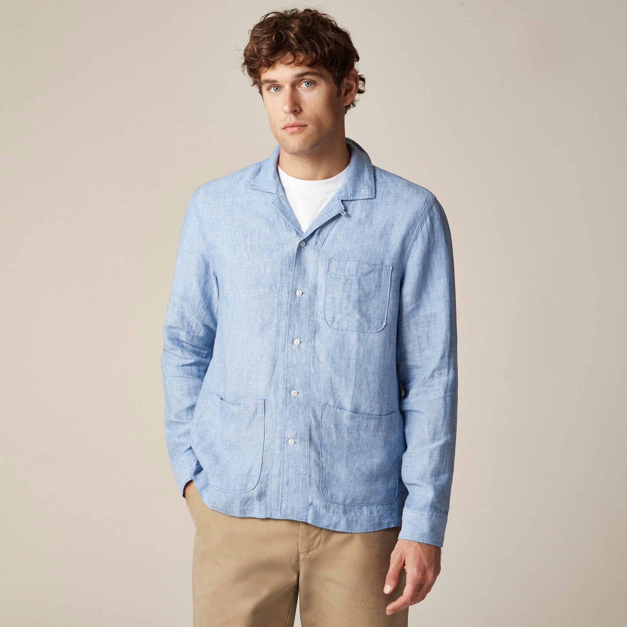  Baird McNutt Irish linen camp-collar shirt