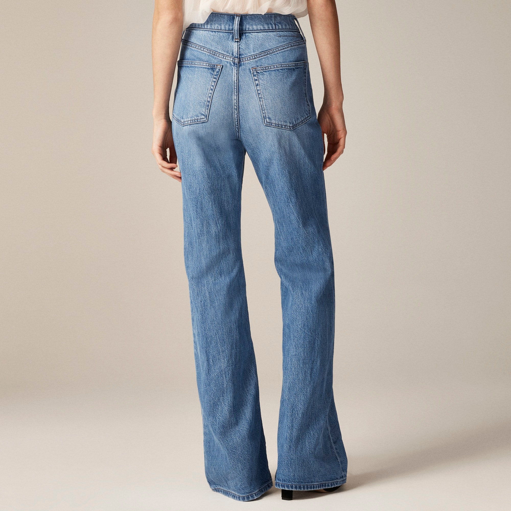 High-rise flare jean