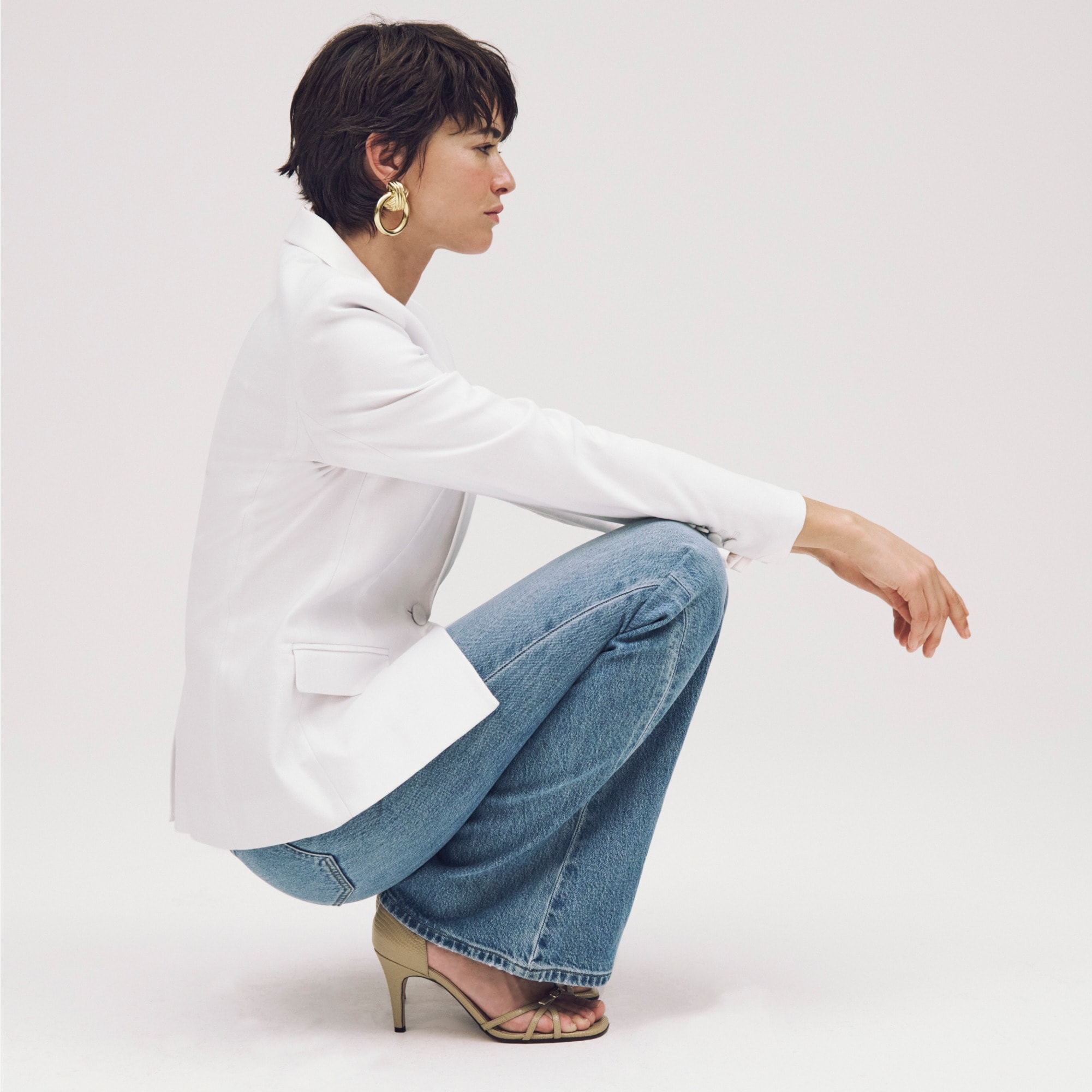 High-rise flare jean