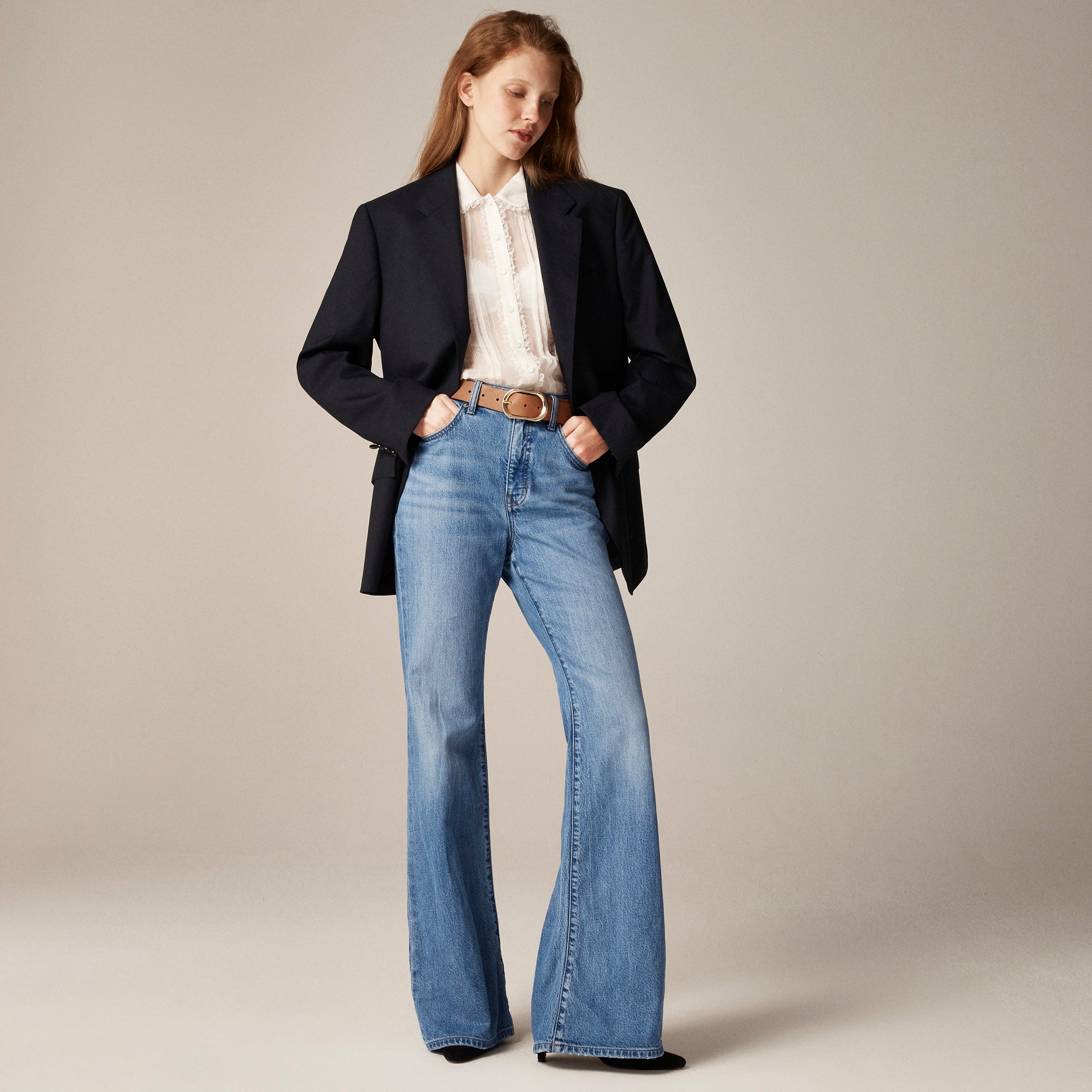 j.crew: high-rise flare jean for women