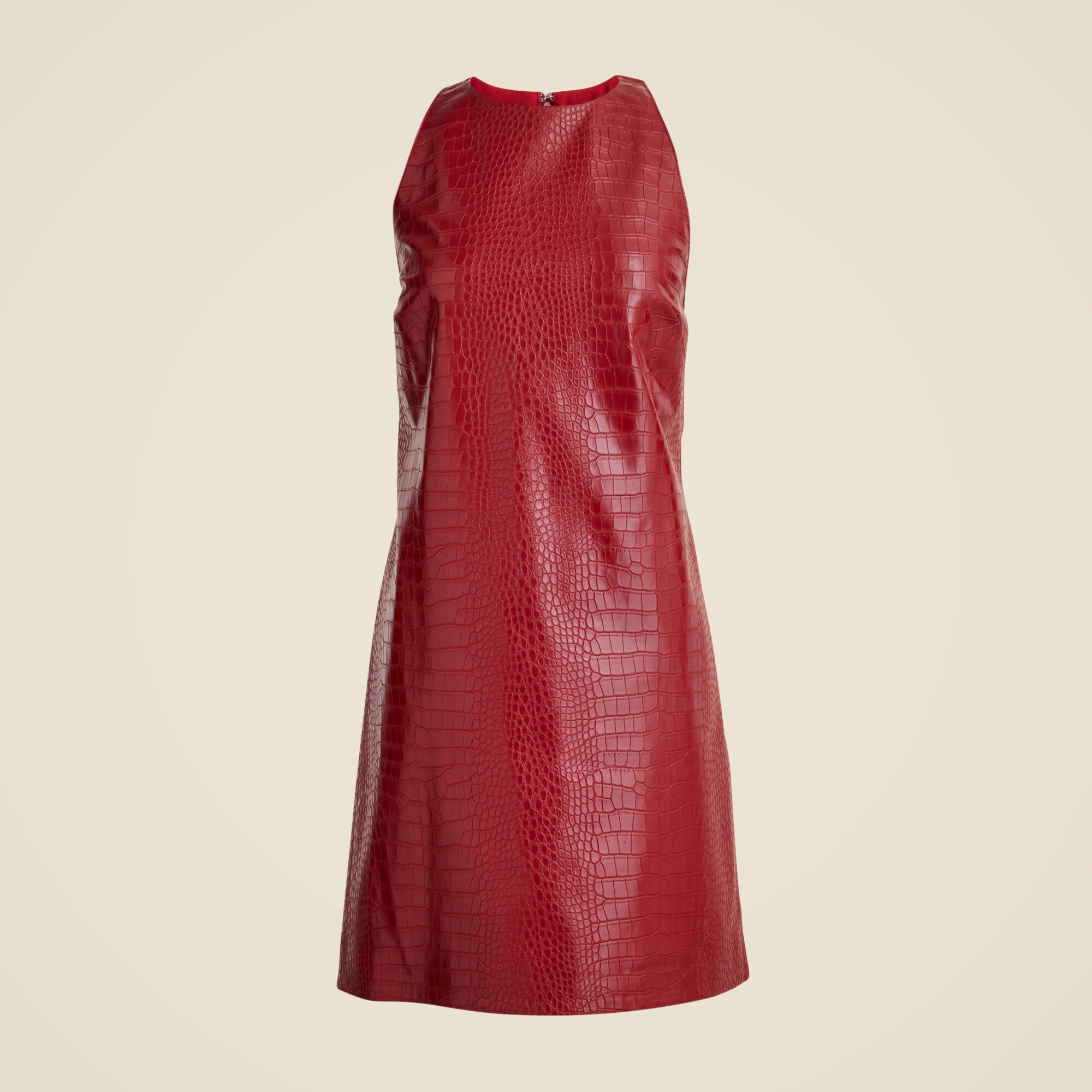 womens Collection Maxine dress in faux crocodile-embossed leather