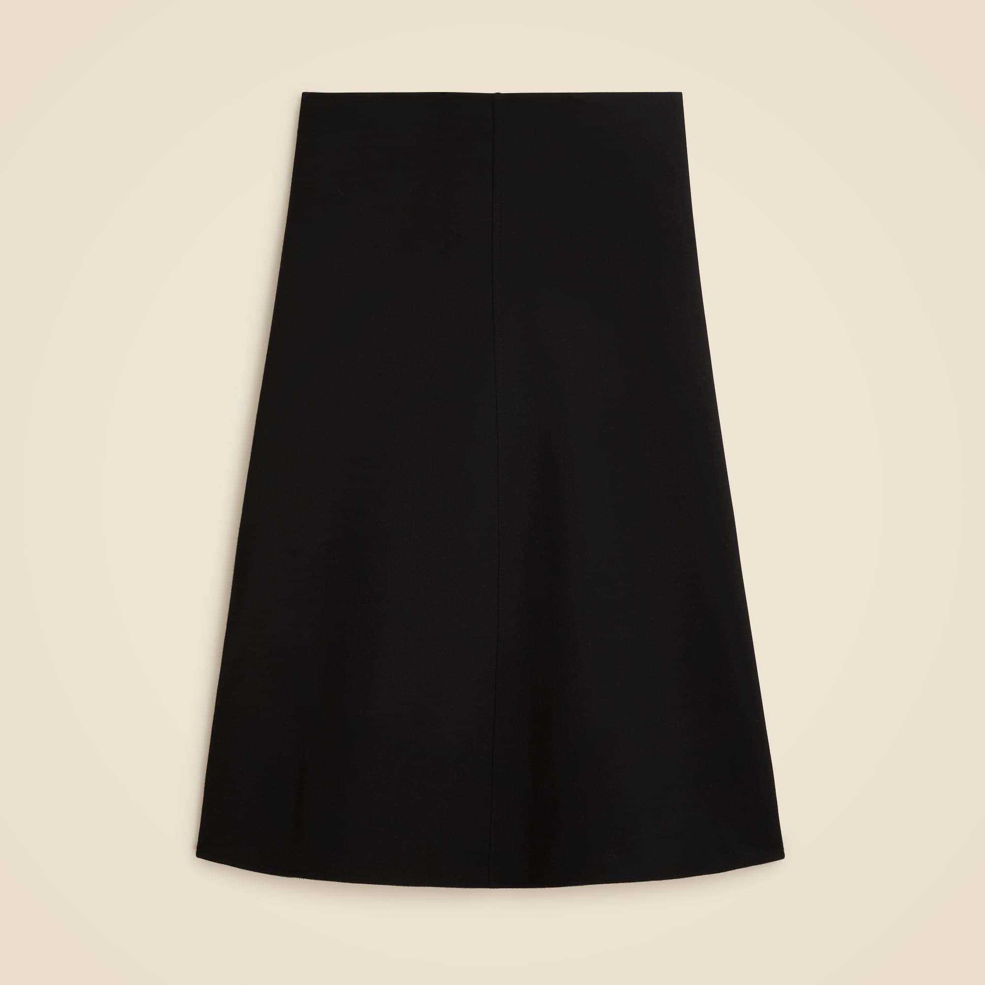 A-line circle skirt in double-cloth wool blend