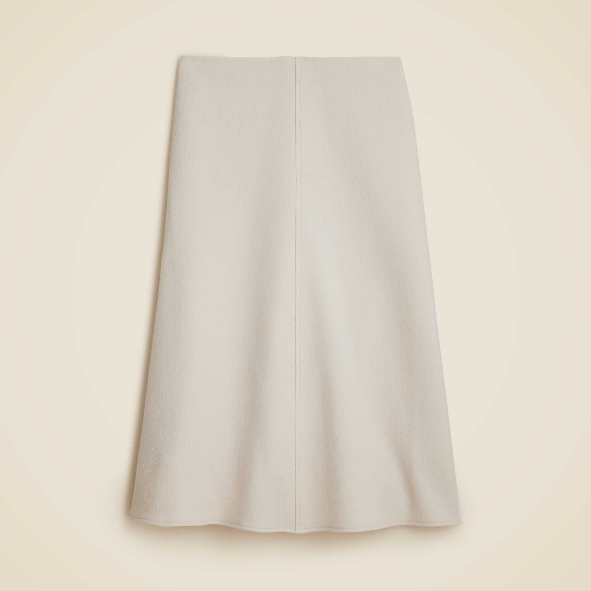 A-line circle skirt in double-cloth wool blend