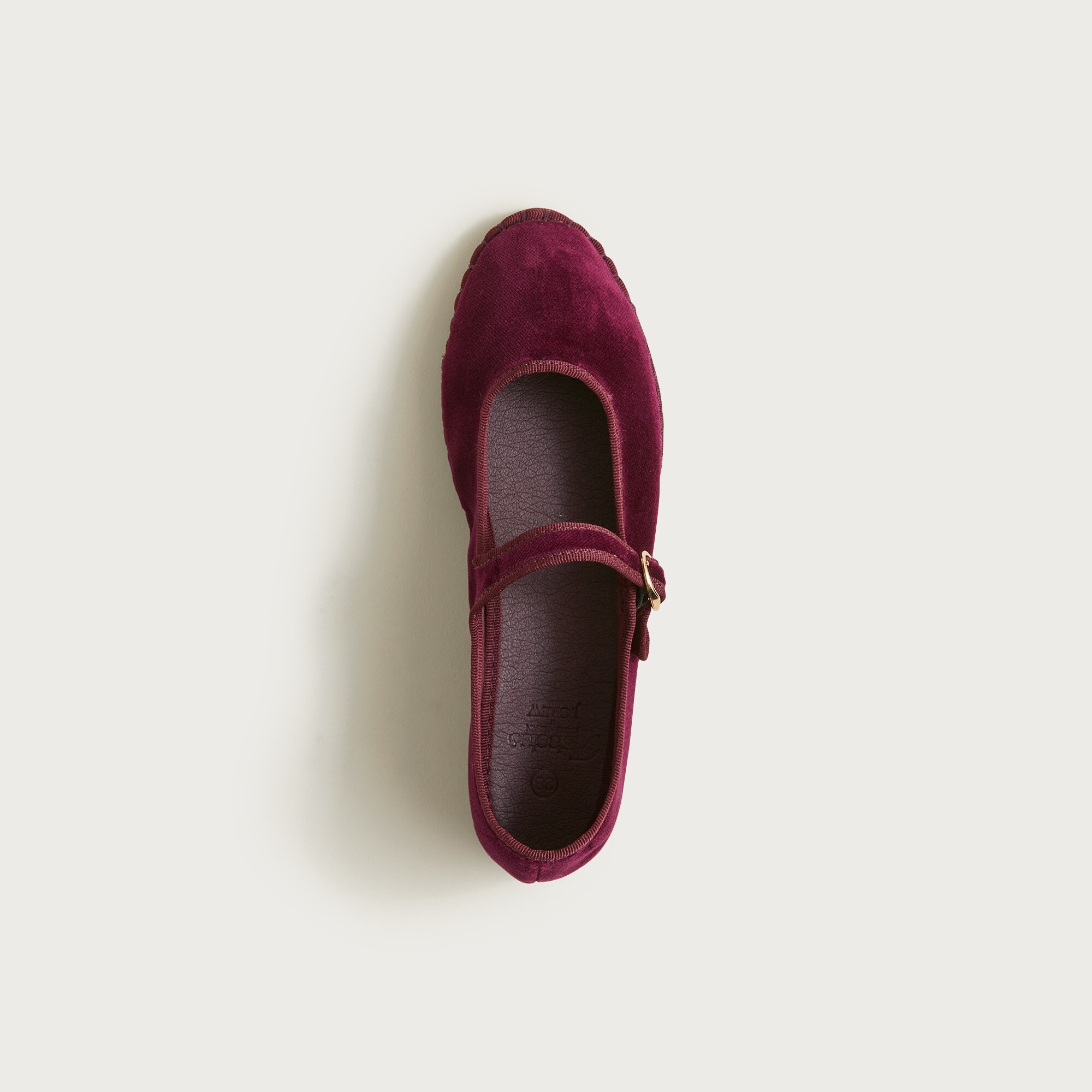 Flabelus X J.Crew Mary Jane espadrilles in velvet