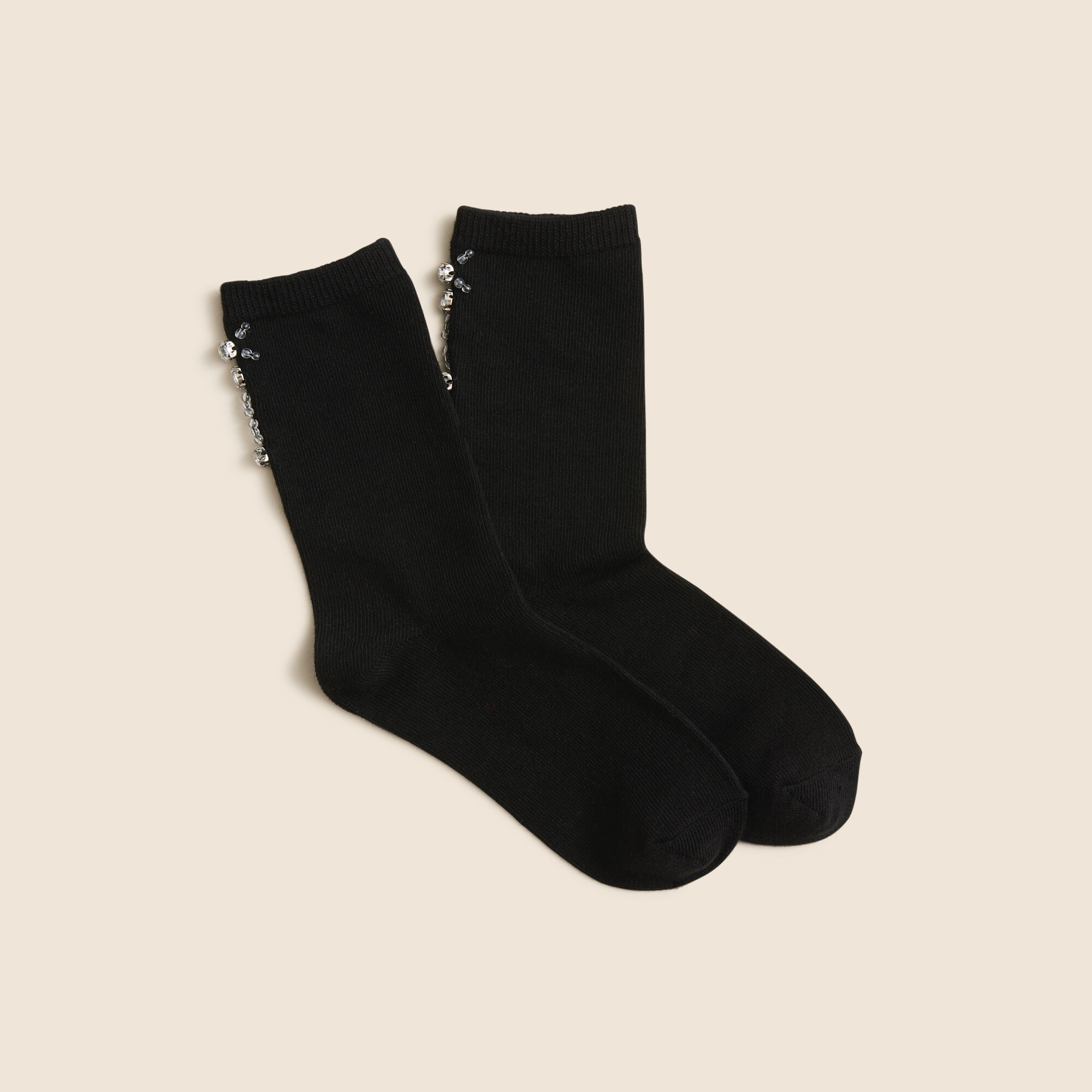 Girls' embellished trouser socks