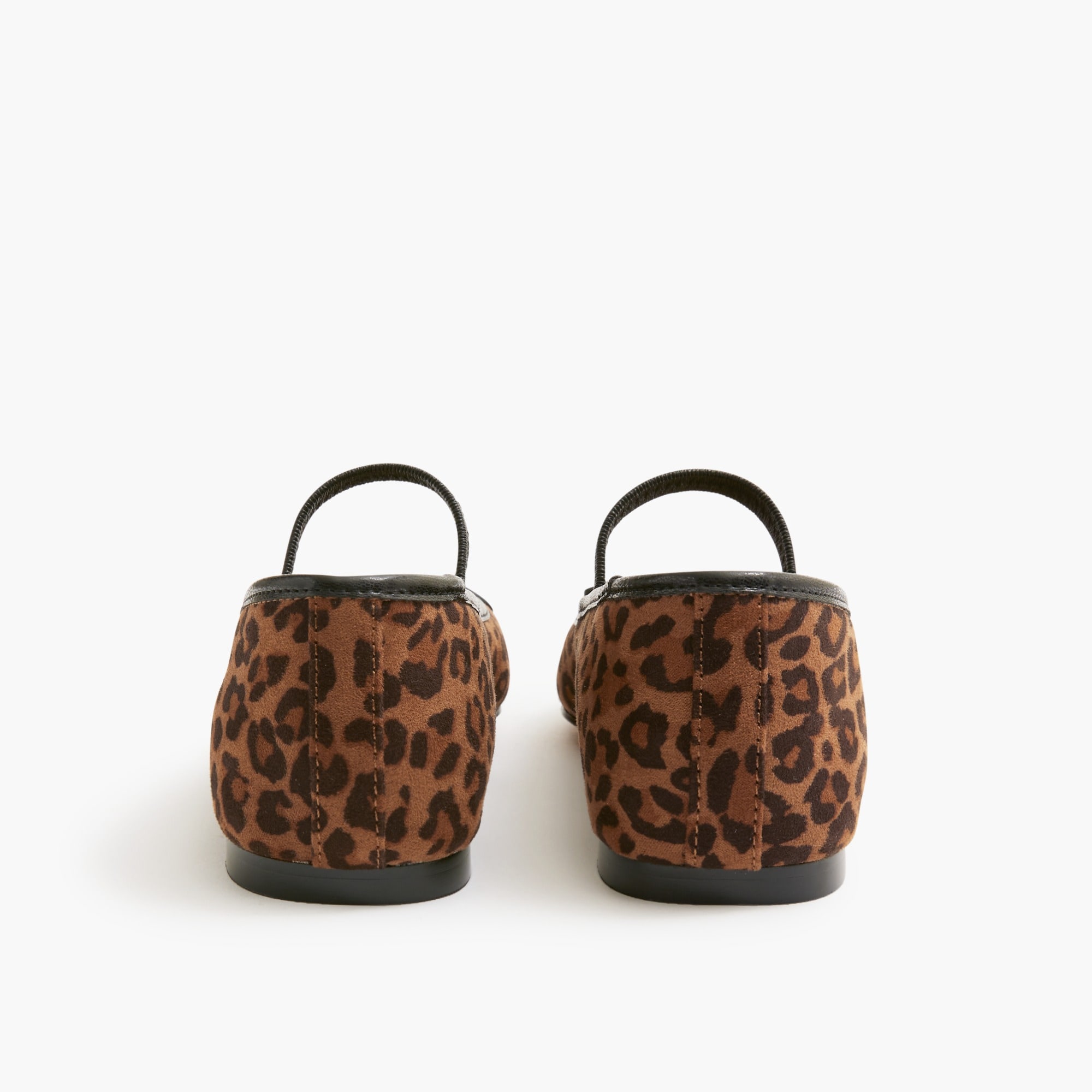 Leopard ballet flats with strap