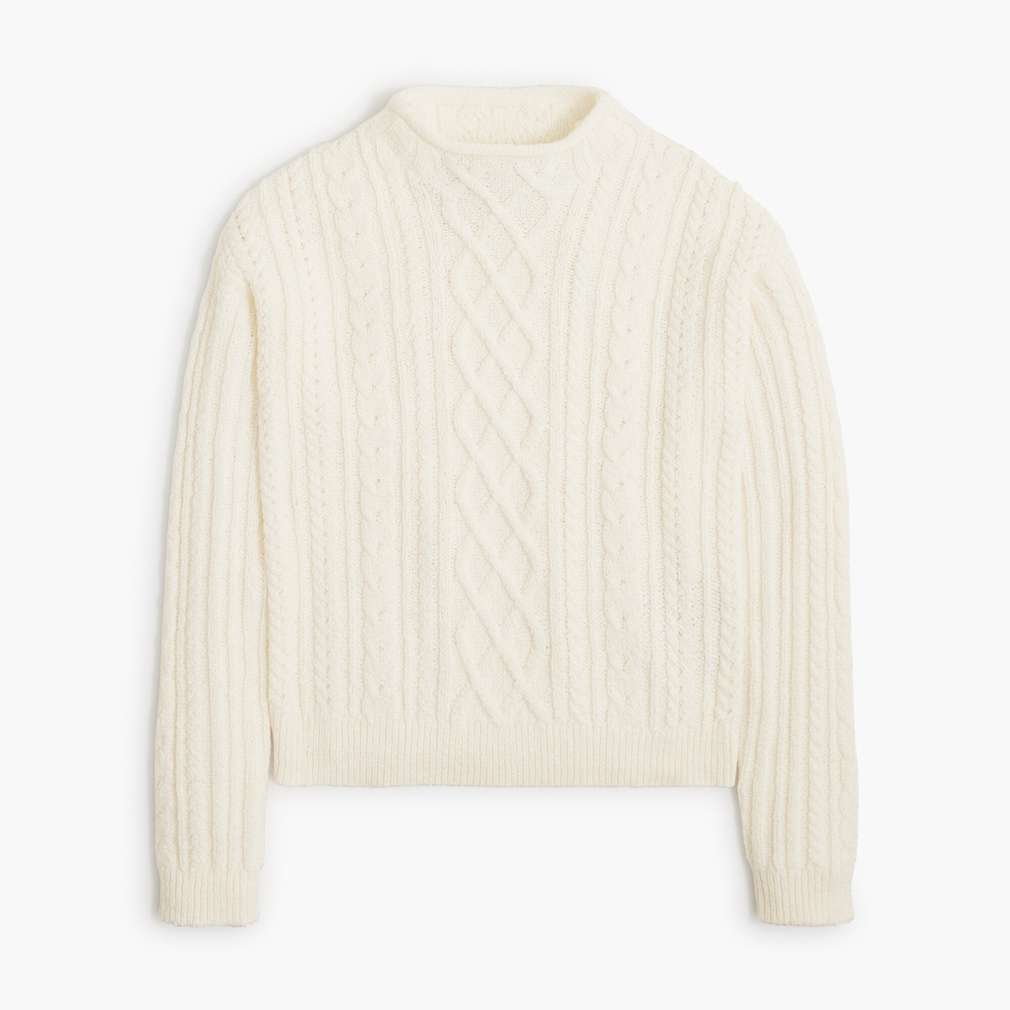 Mockneck Cable-knit Sweater For Women | Factory