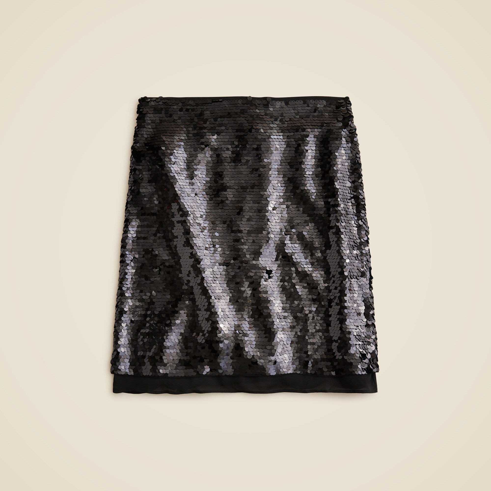 Chiffon-lined Sequin Skirt For Women