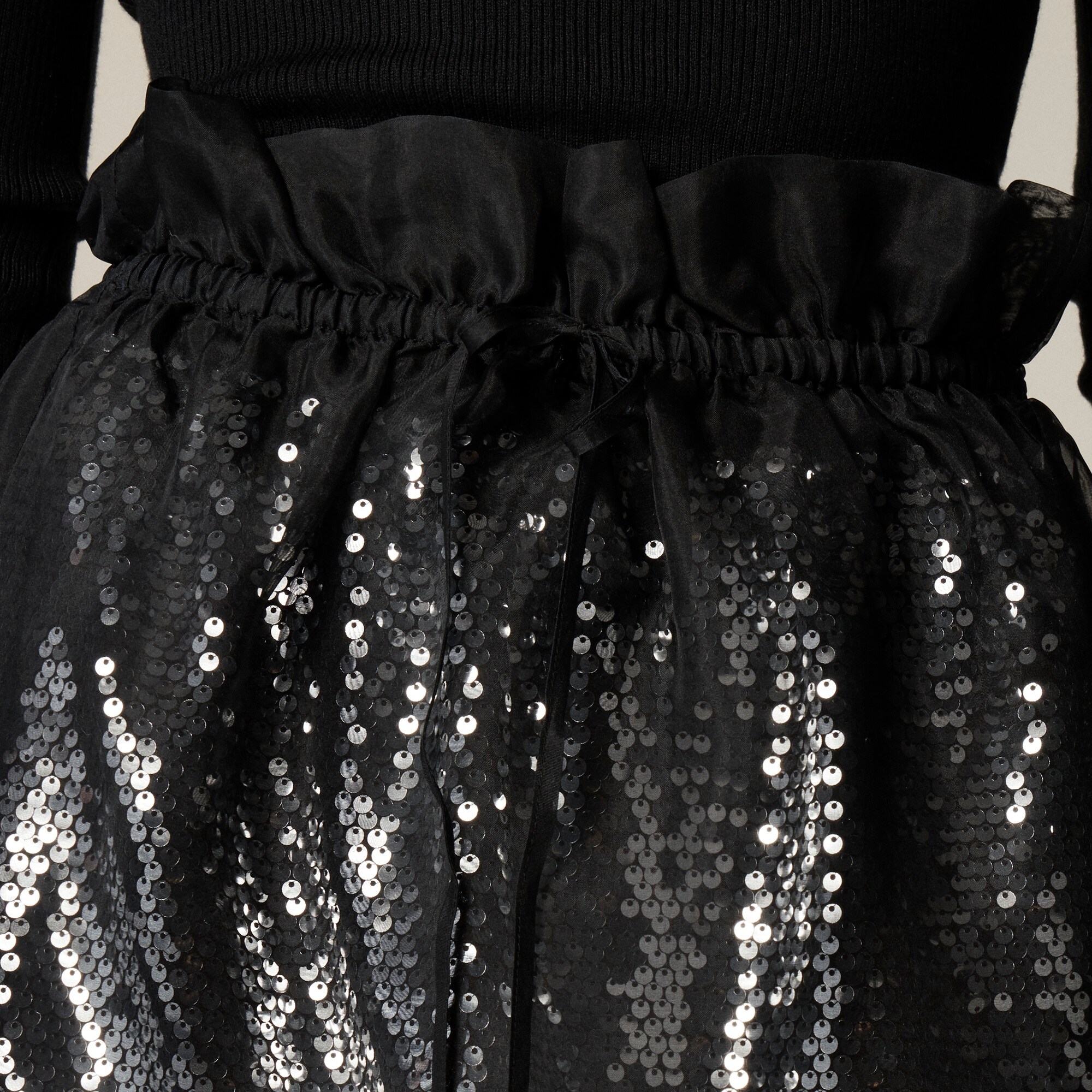 Collection layered silk organza sequin skirt - image 3