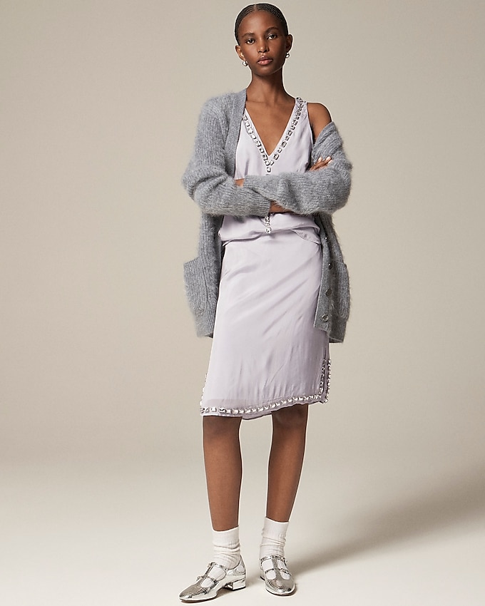 J.Crew: Collection Knee-length Organza Skirt With Jewels For J.Crew: Collection Knee-length Organza Skirt With Jewels For