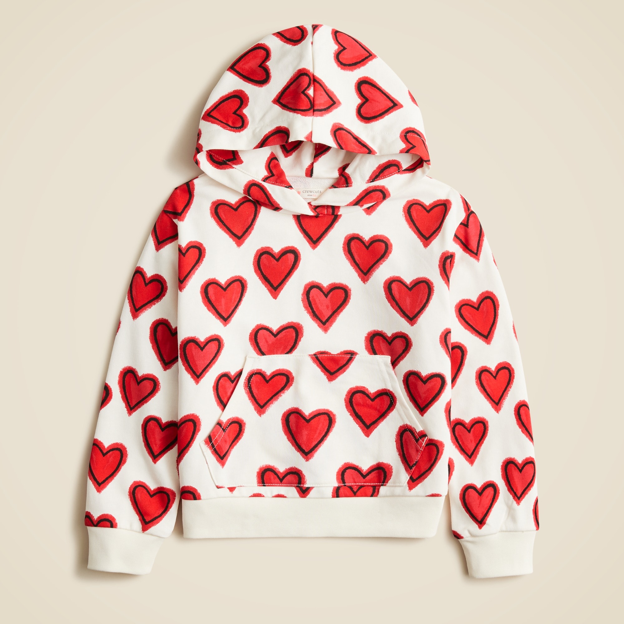 girls Girls' printed hooded sweatshirt