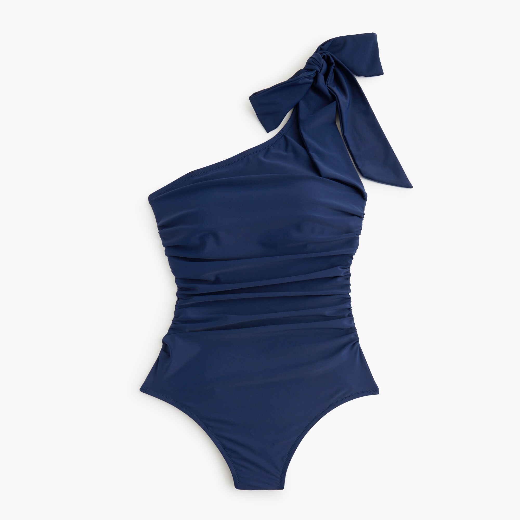 womens One-shoulder bow one-piece swimsuit