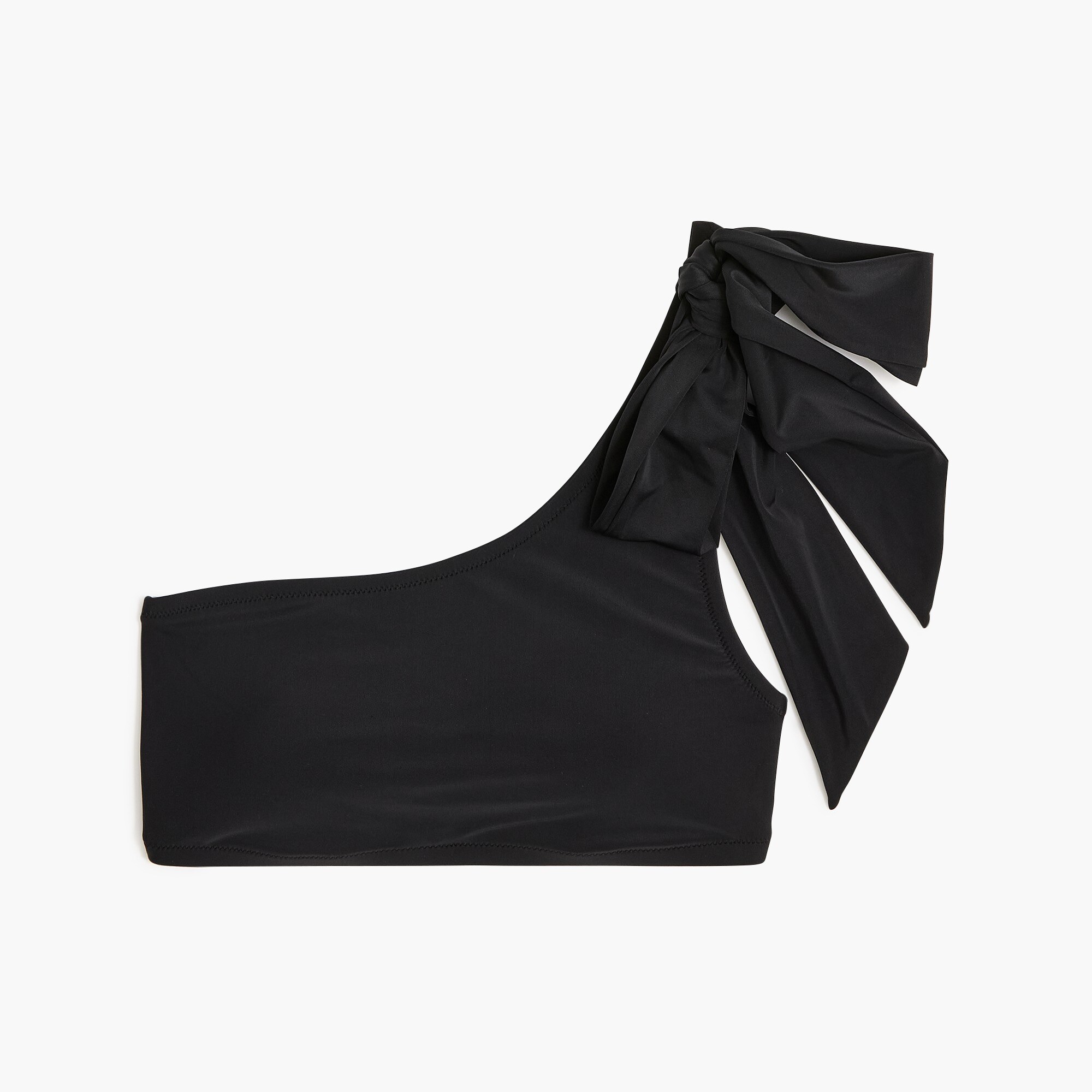 One-shoulder bow bikini top