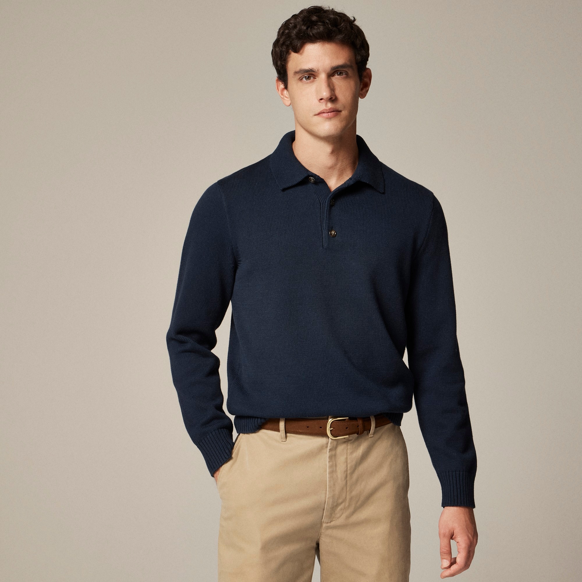 mens Heritage cotton sweater-polo