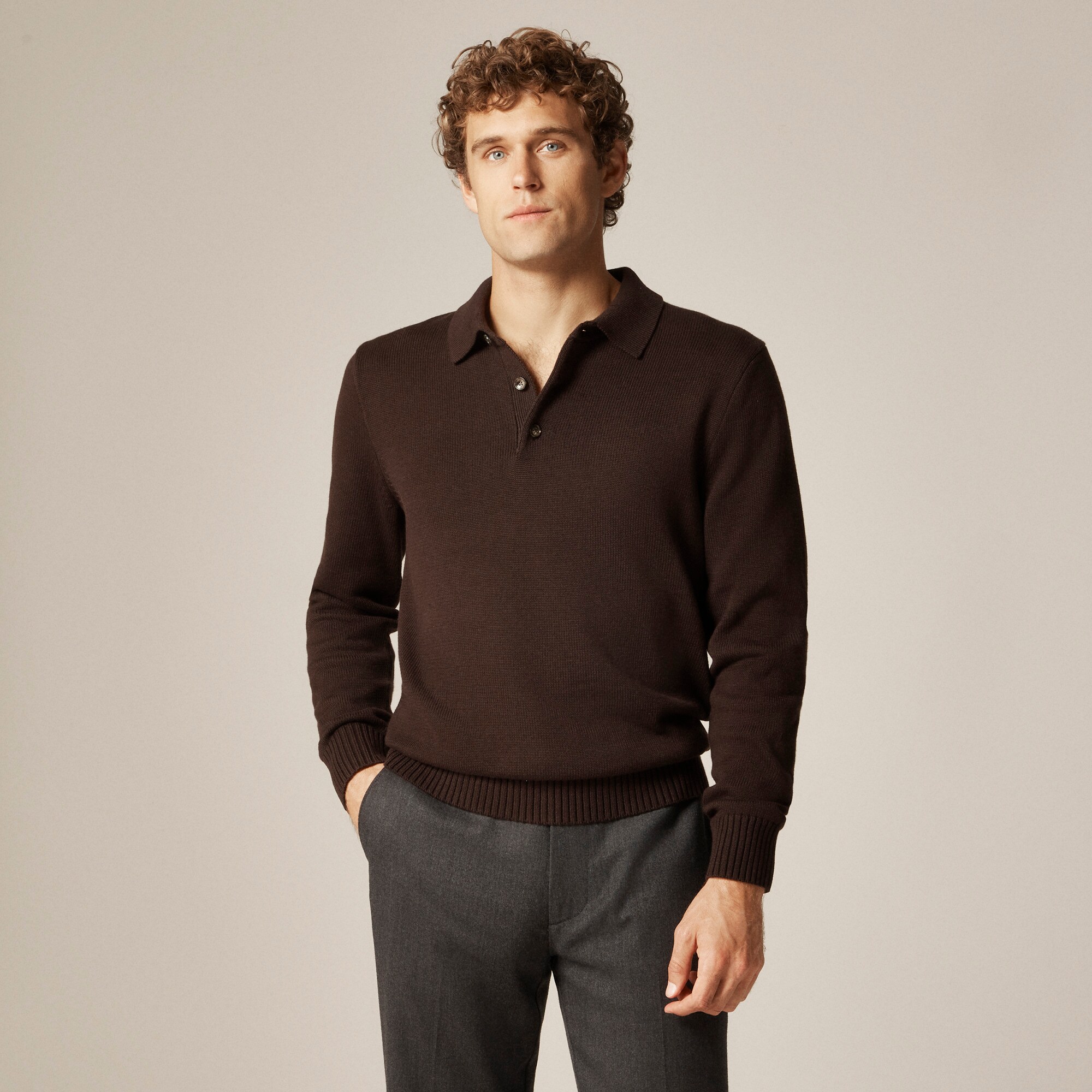 Heritage cotton sweater-polo