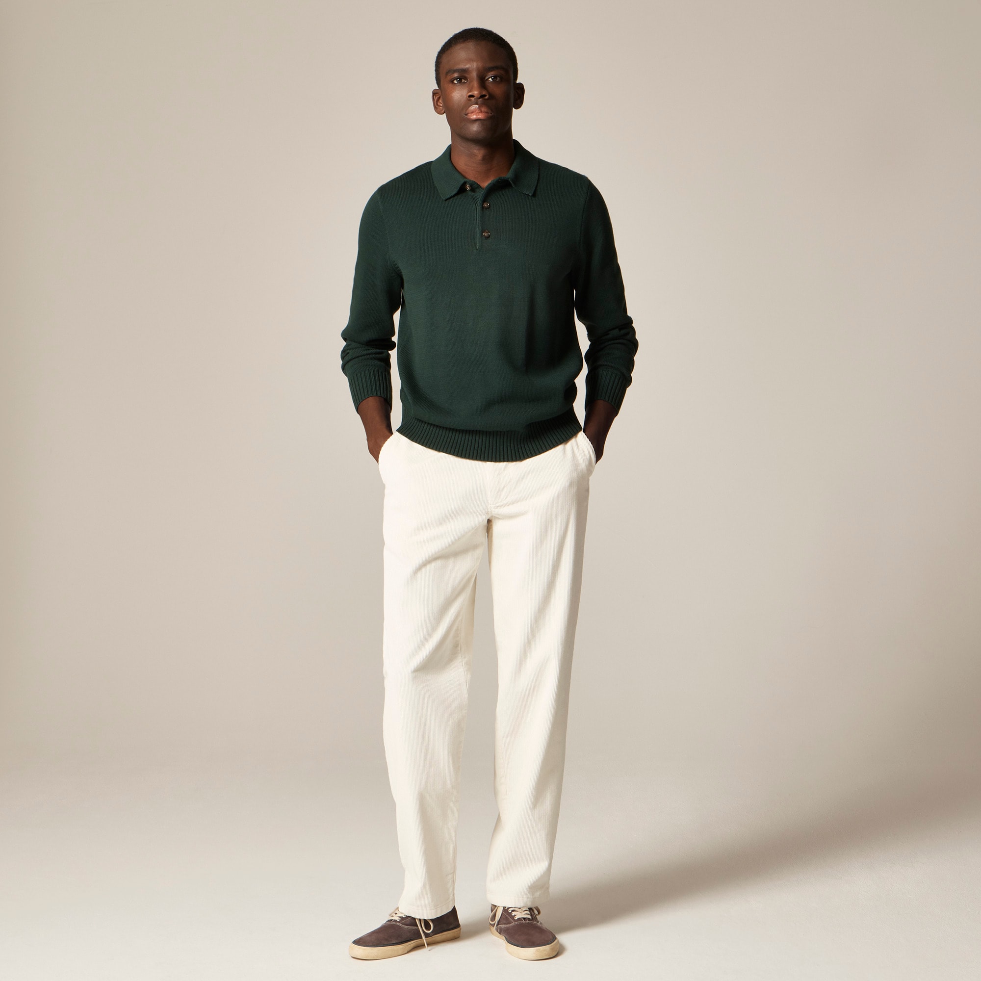 Heritage Cotton Sweater-polo For Men | J.Crew