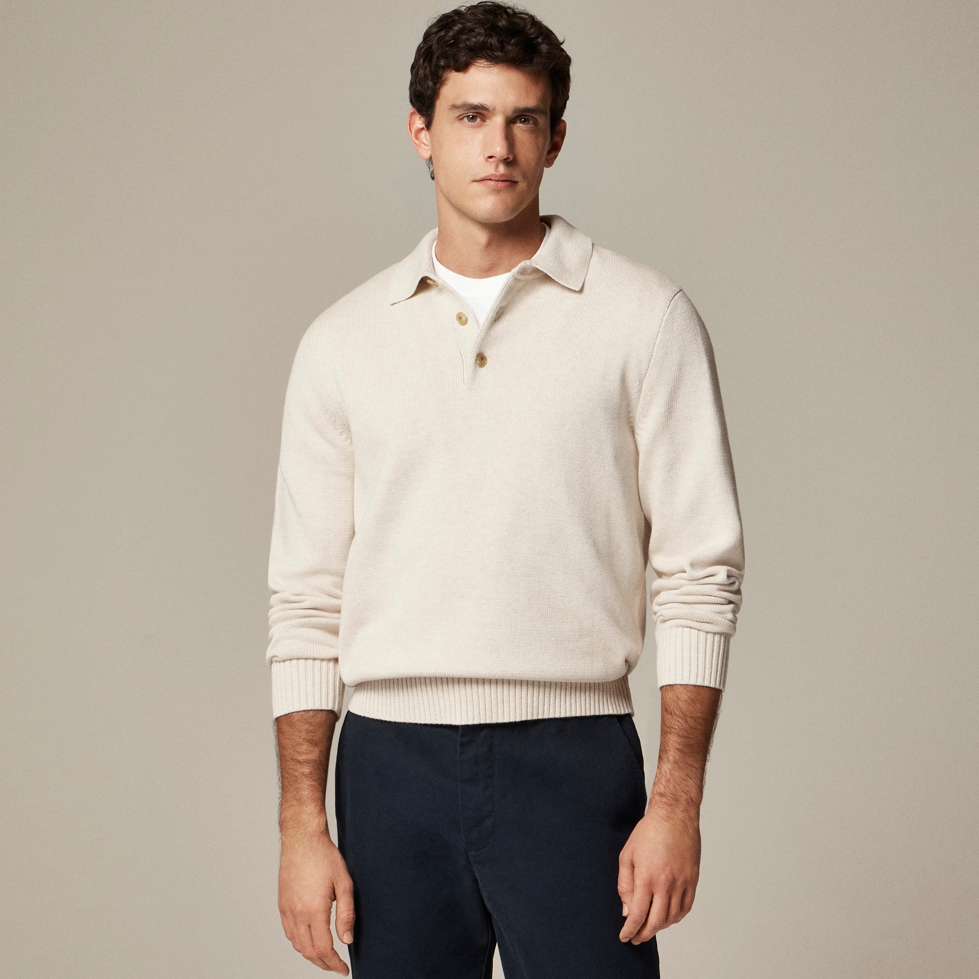 mens Heritage cotton sweater-polo