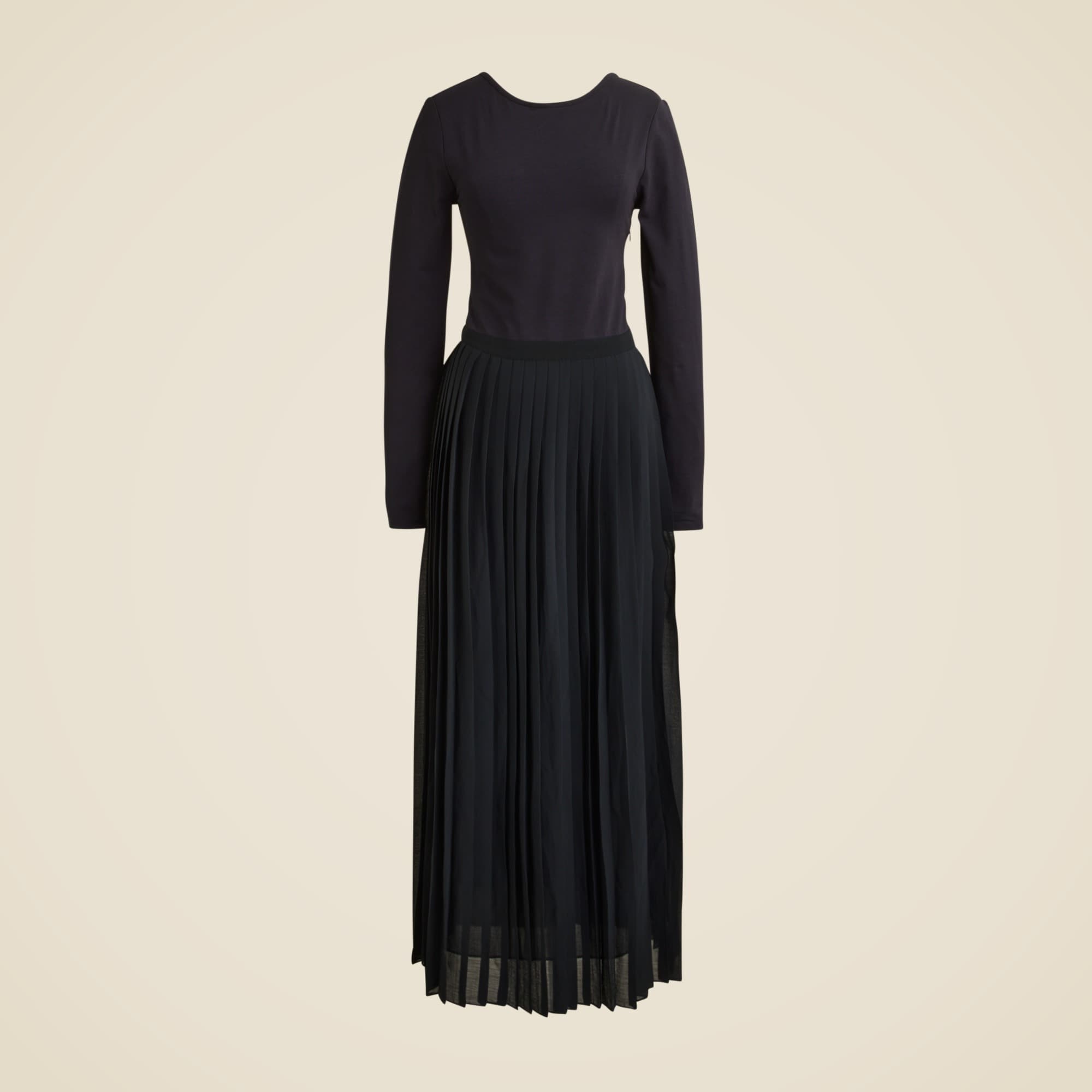 theredthread S oval pleats dress ブラック THEREDTHREAD / ザレッドスレッド】S oval pleats dress
