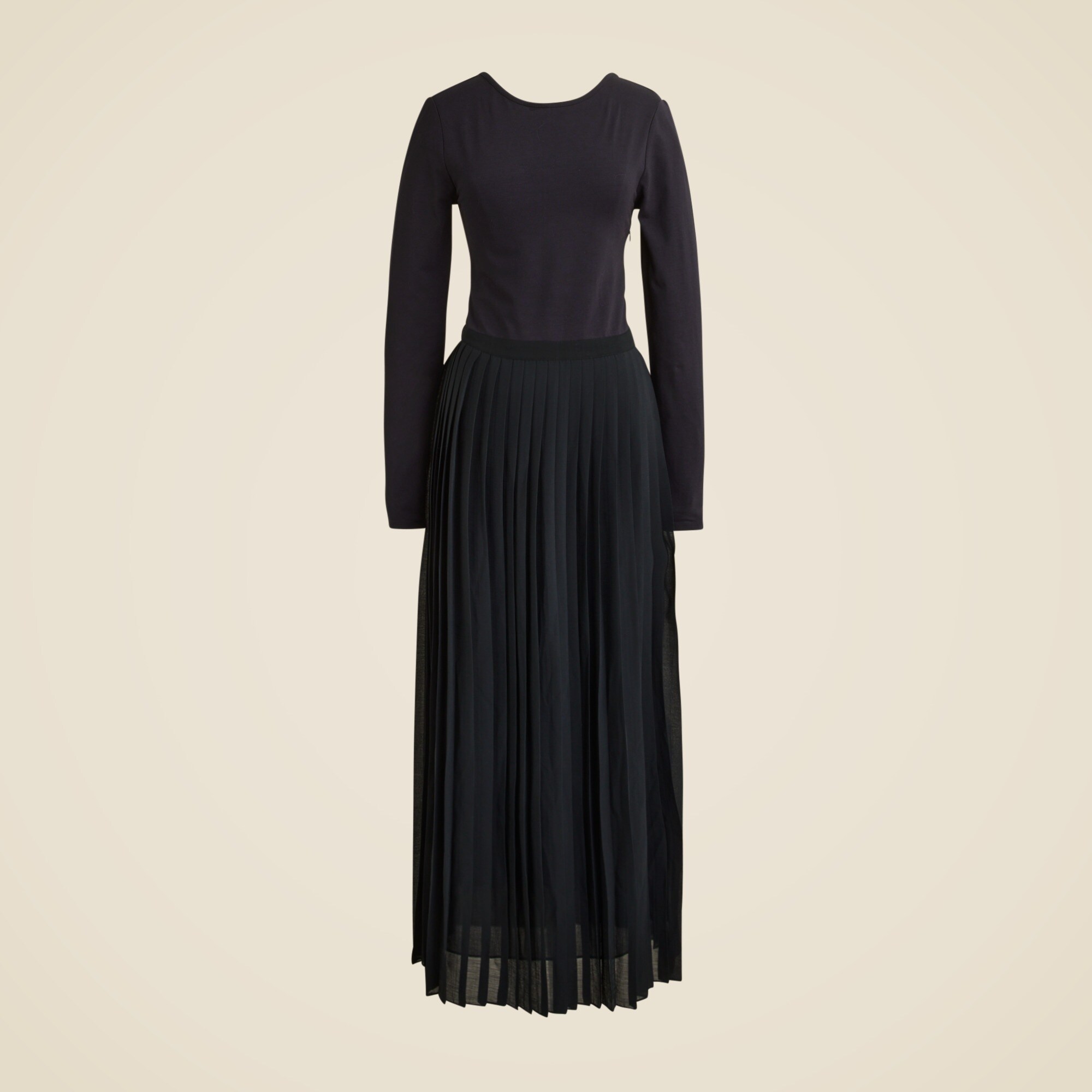 Pleated ballet dress in stretch cotton blend