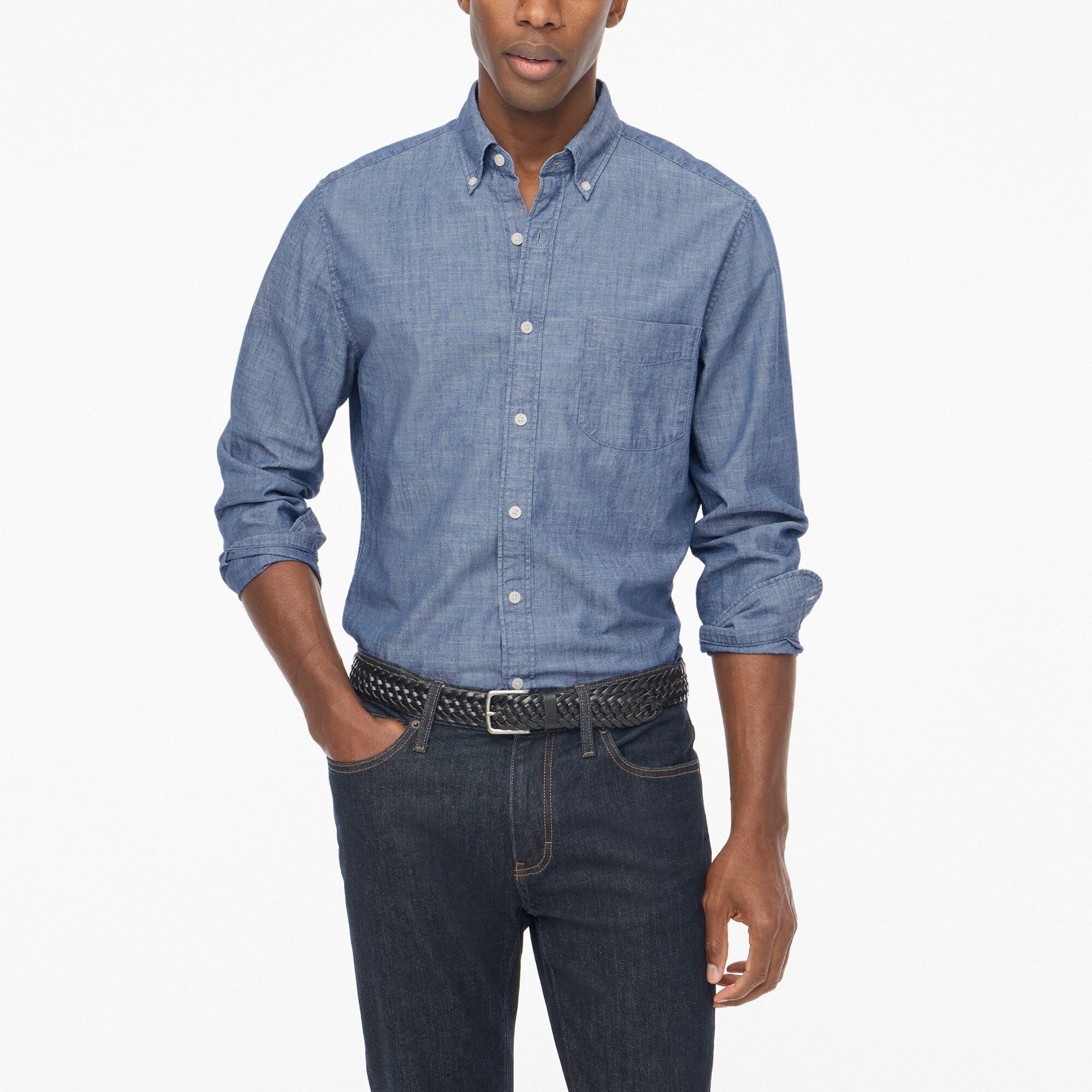mens Classic chambray shirt