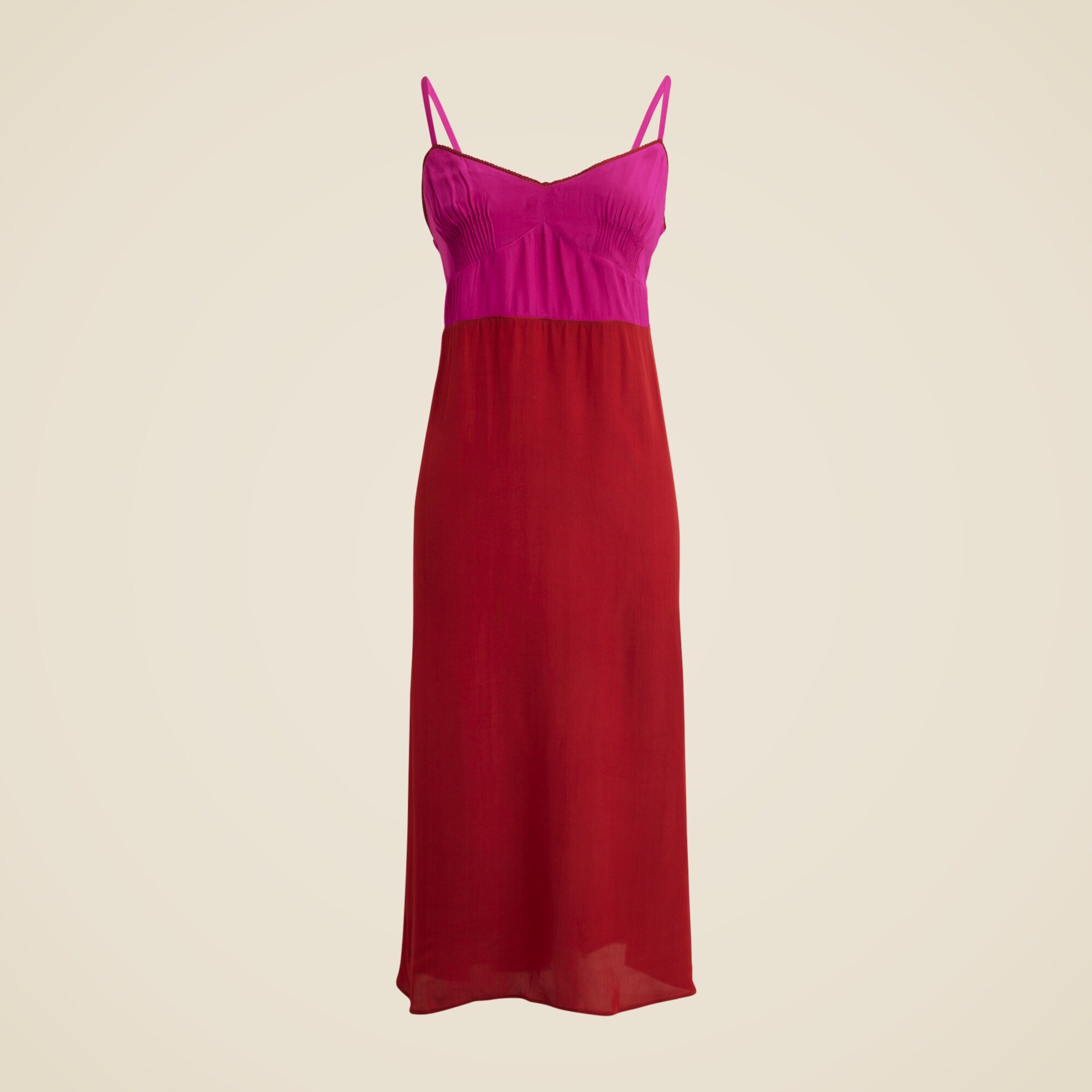 Araks X J.Crew midi slip dress in crepe de chine