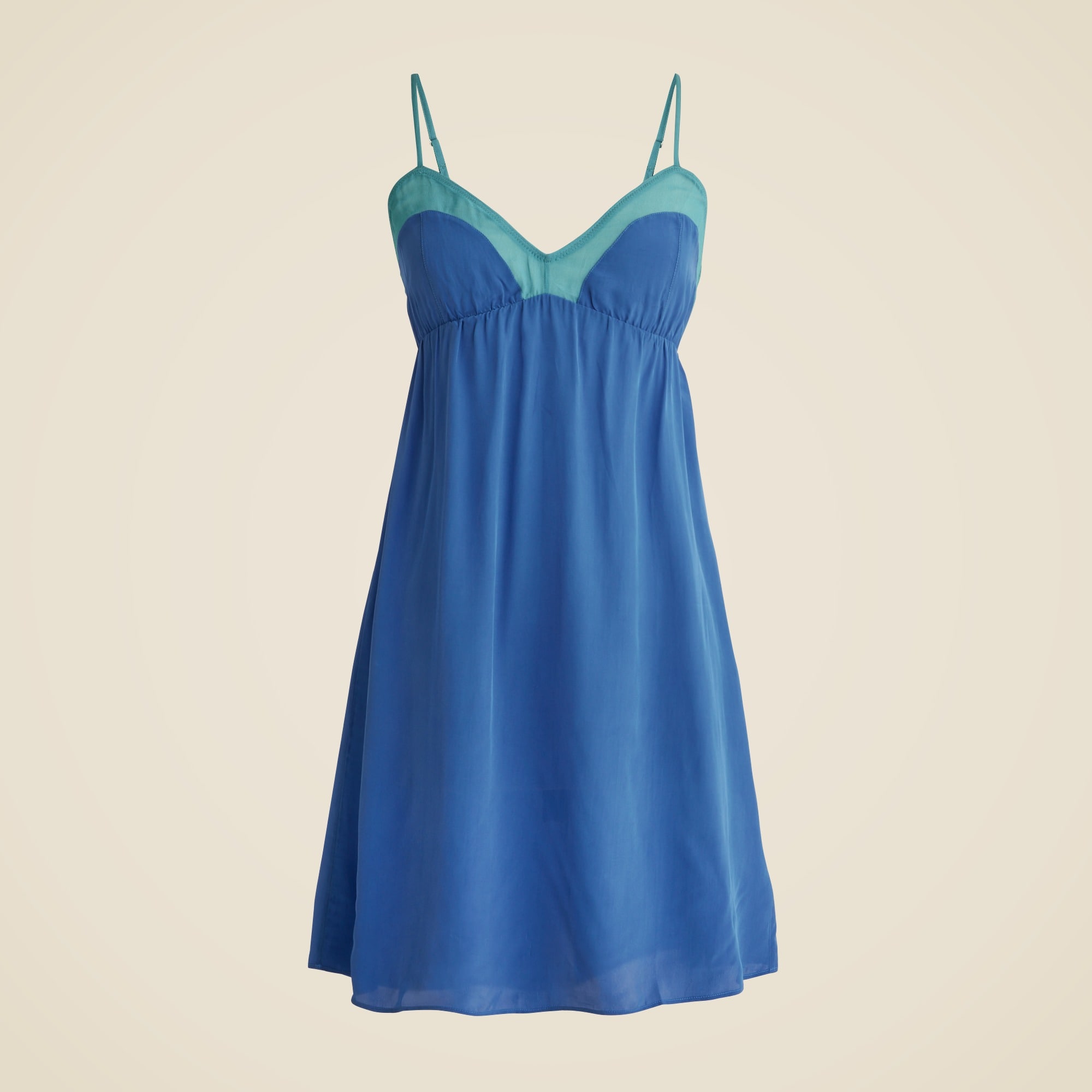 Araks X J.Crew mini slip dress in crepe de chine