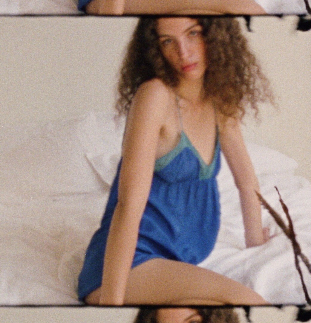 Araks X J.Crew mini slip dress in crepe de chine