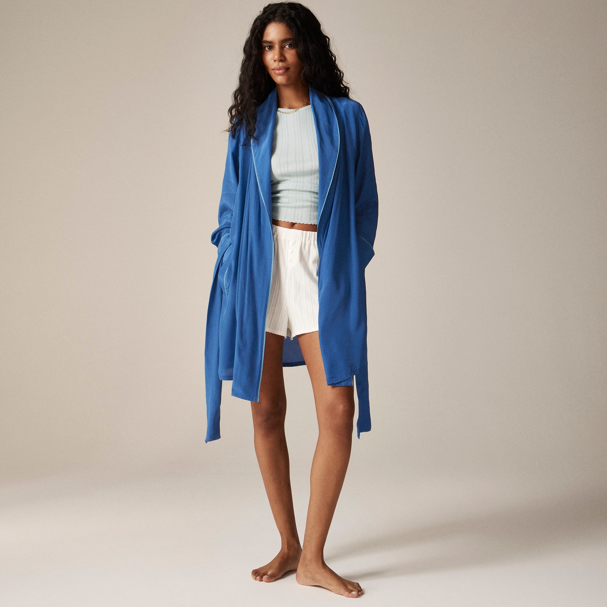 Araks X J.Crew robe in crepe de chine
