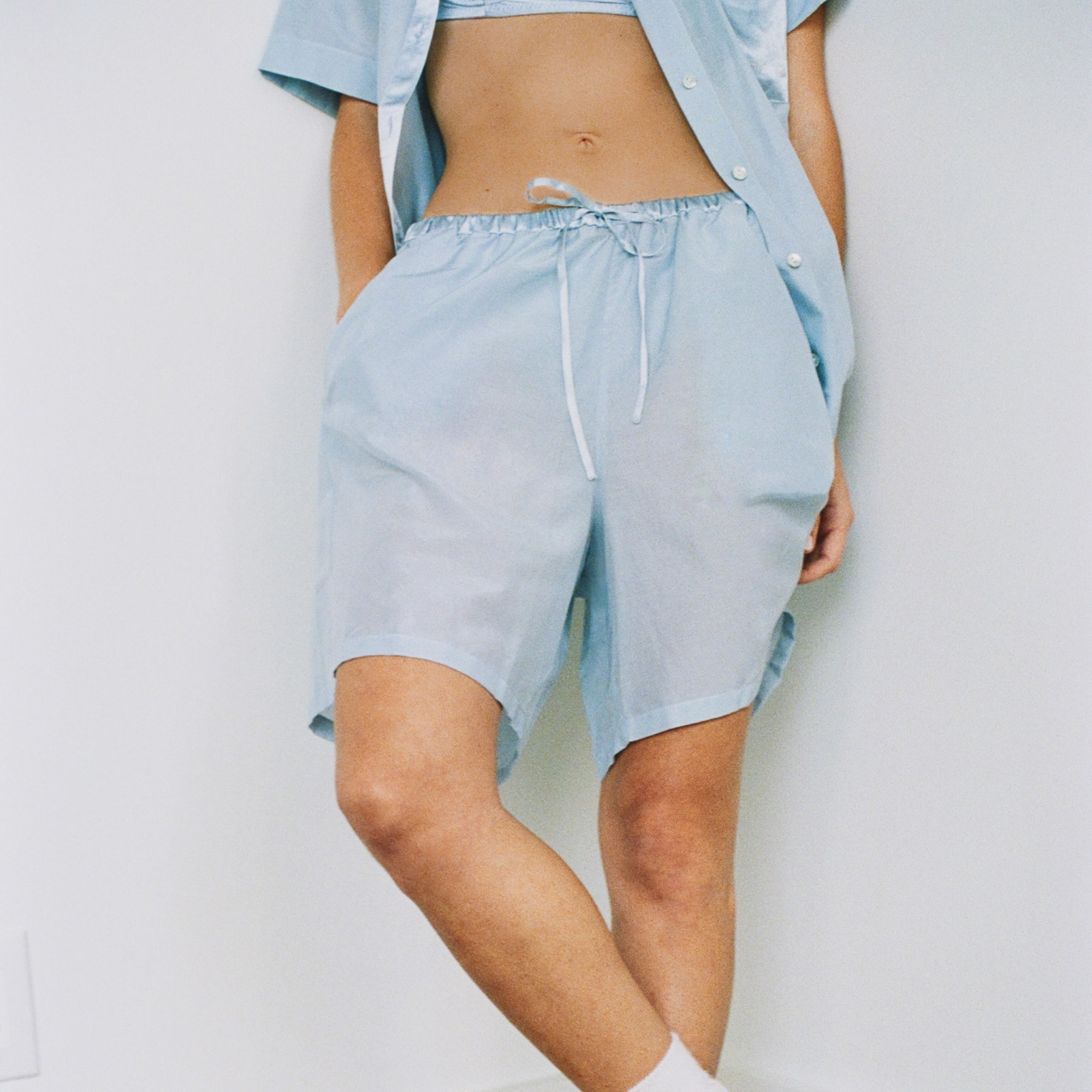 Araks X J.Crew pajama set in cotton-silk voile blend
