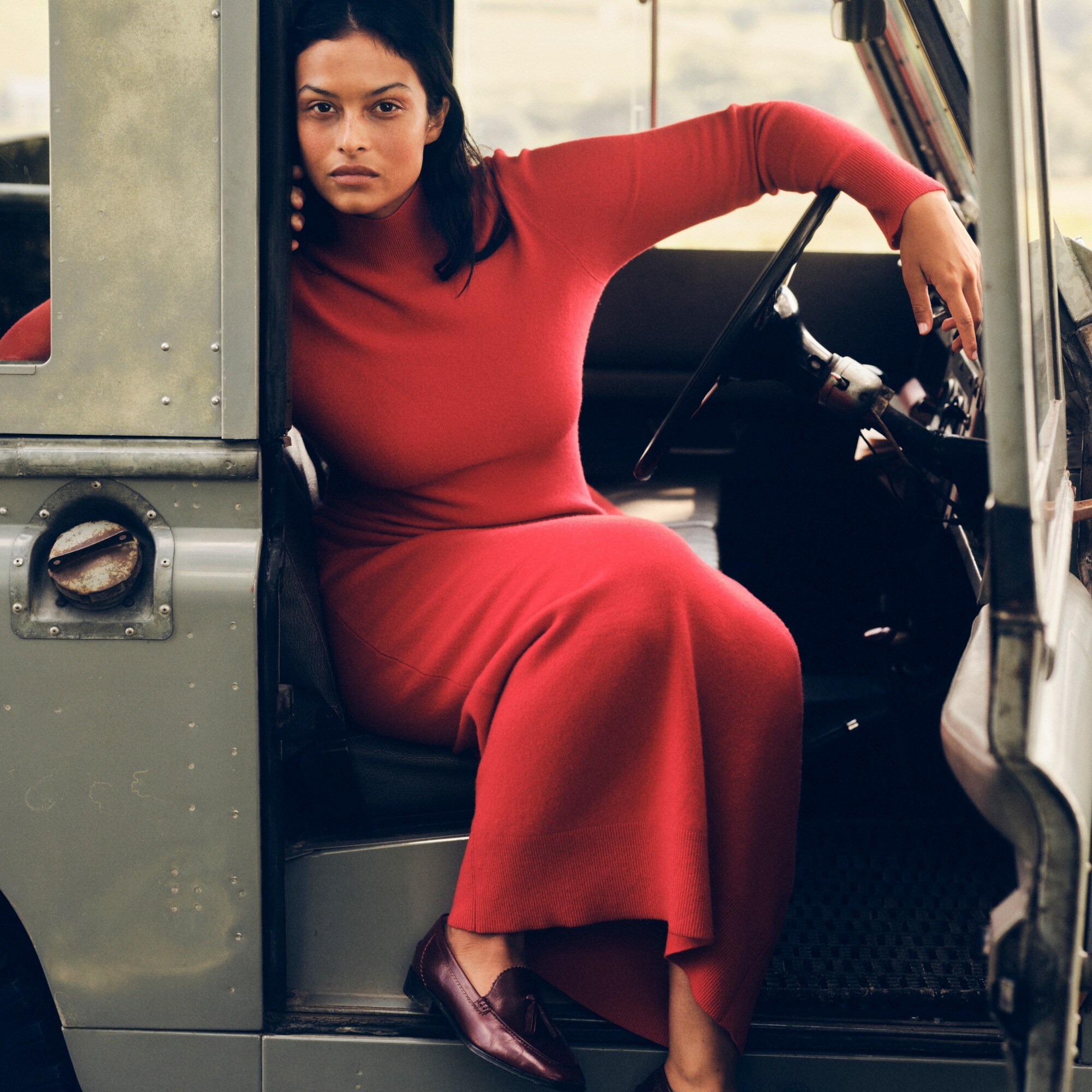 Spring Street Cashmere Turtleneck Sweater-dress For Women | J.Crew