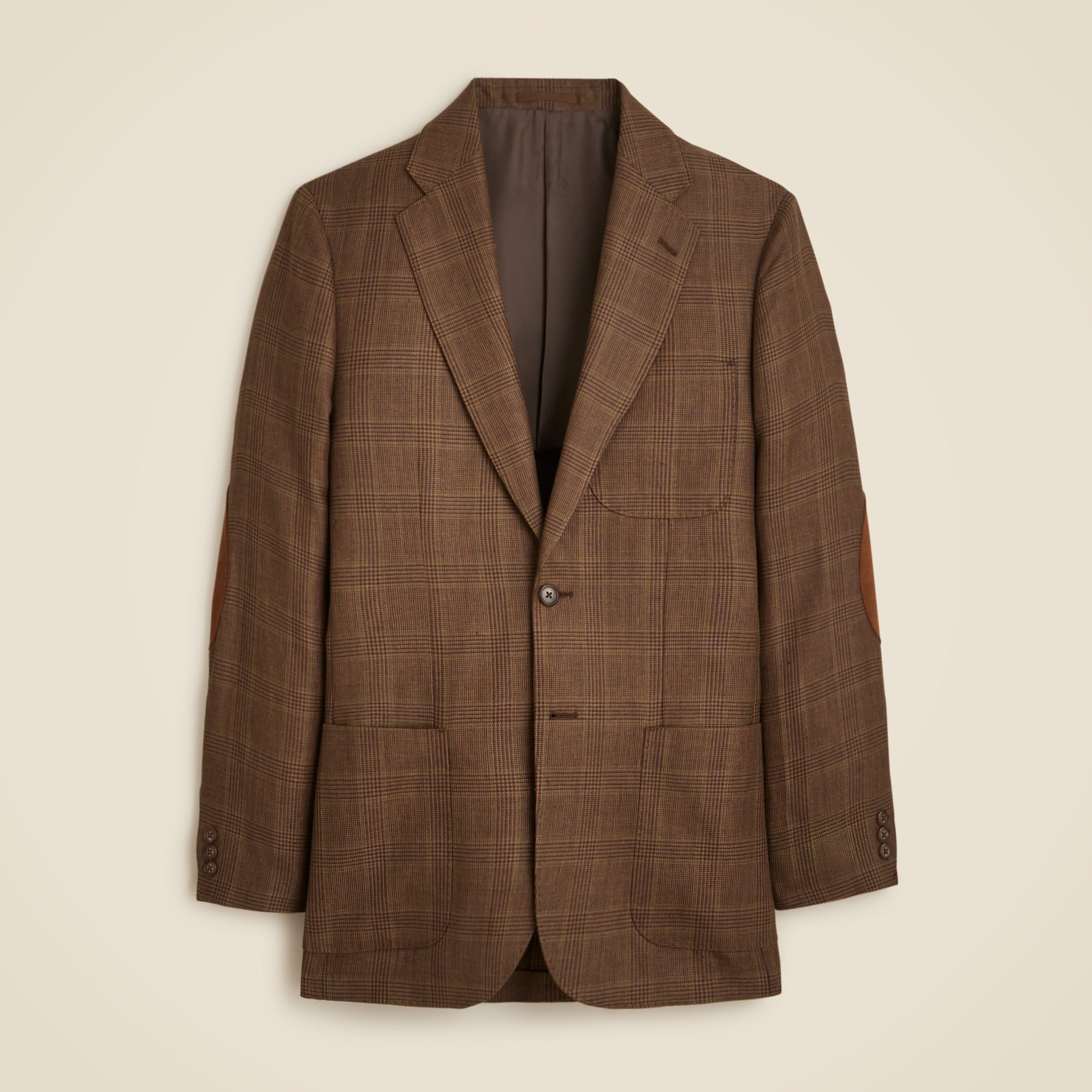 [LOW CLASSIC] / ☆ 24FW OVER FIT WOOL BLAZER / BROWN Relaxed-fit Blazer In English Wool-linen Blend For Men | J.Crew