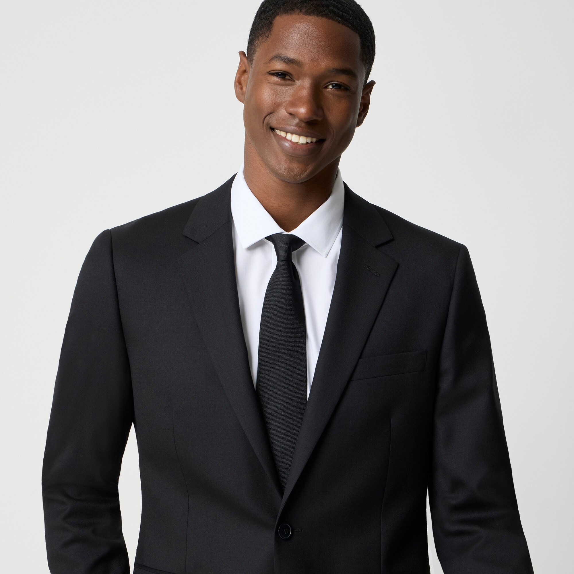 Slim-fit Thompson worsted wool suit jacket