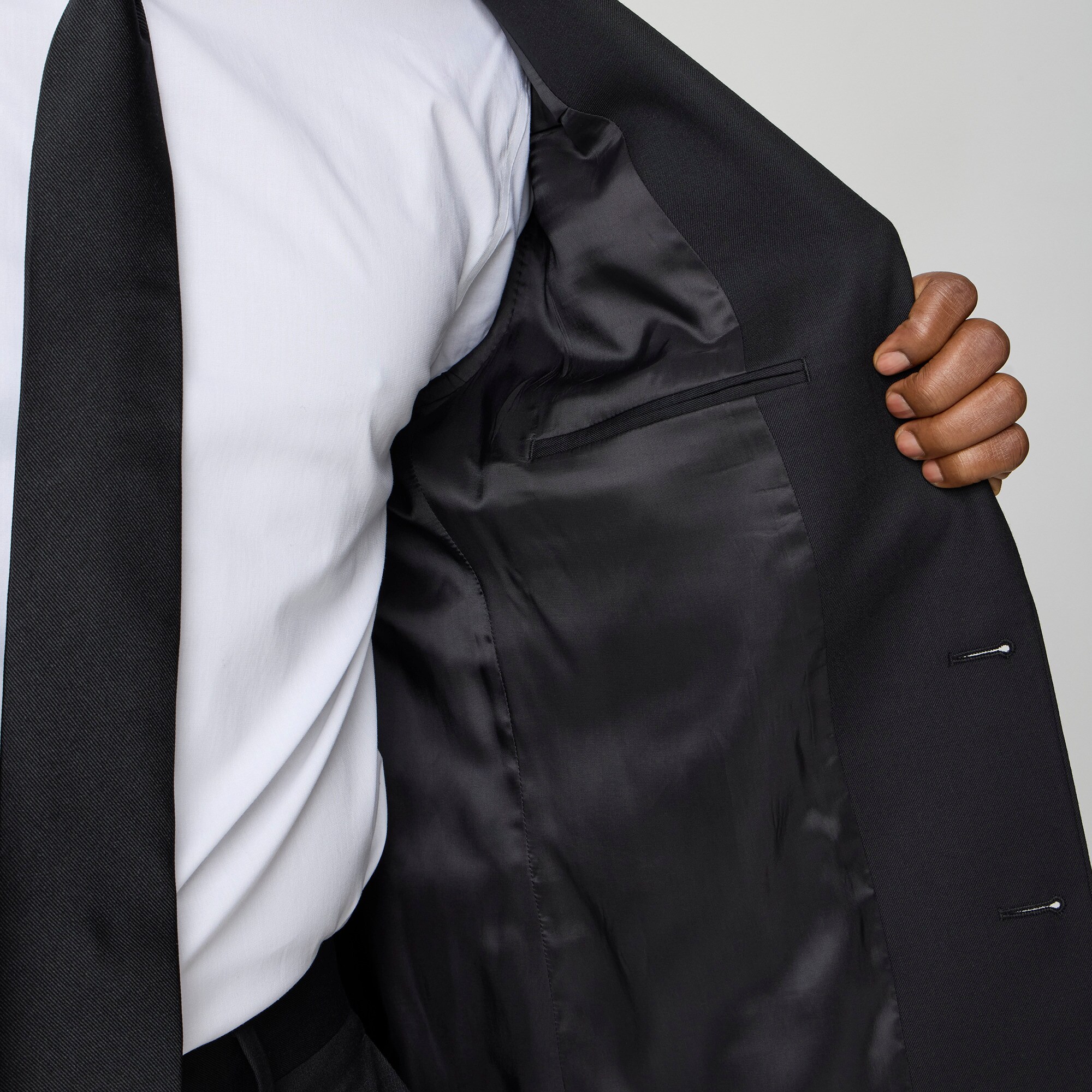 Slim-fit Thompson worsted wool suit jacket