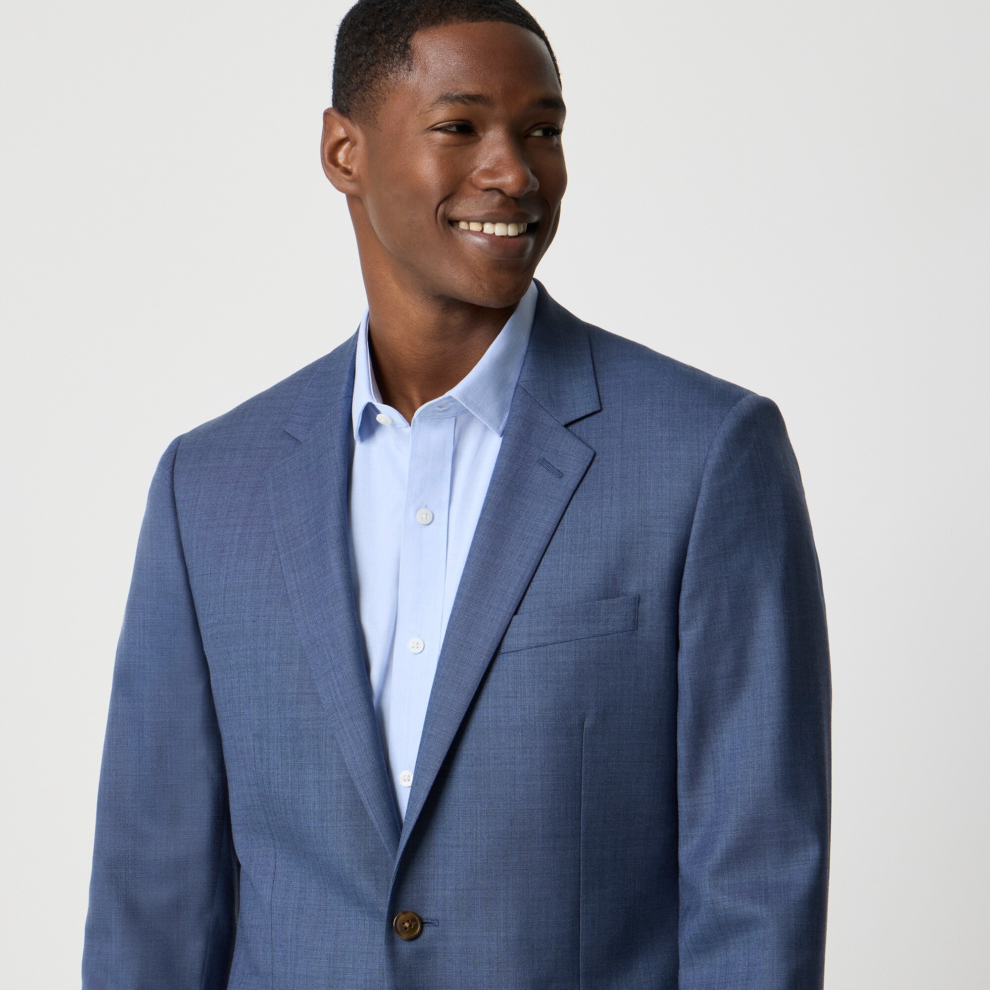 Slim-fit Thompson worsted wool suit jacket