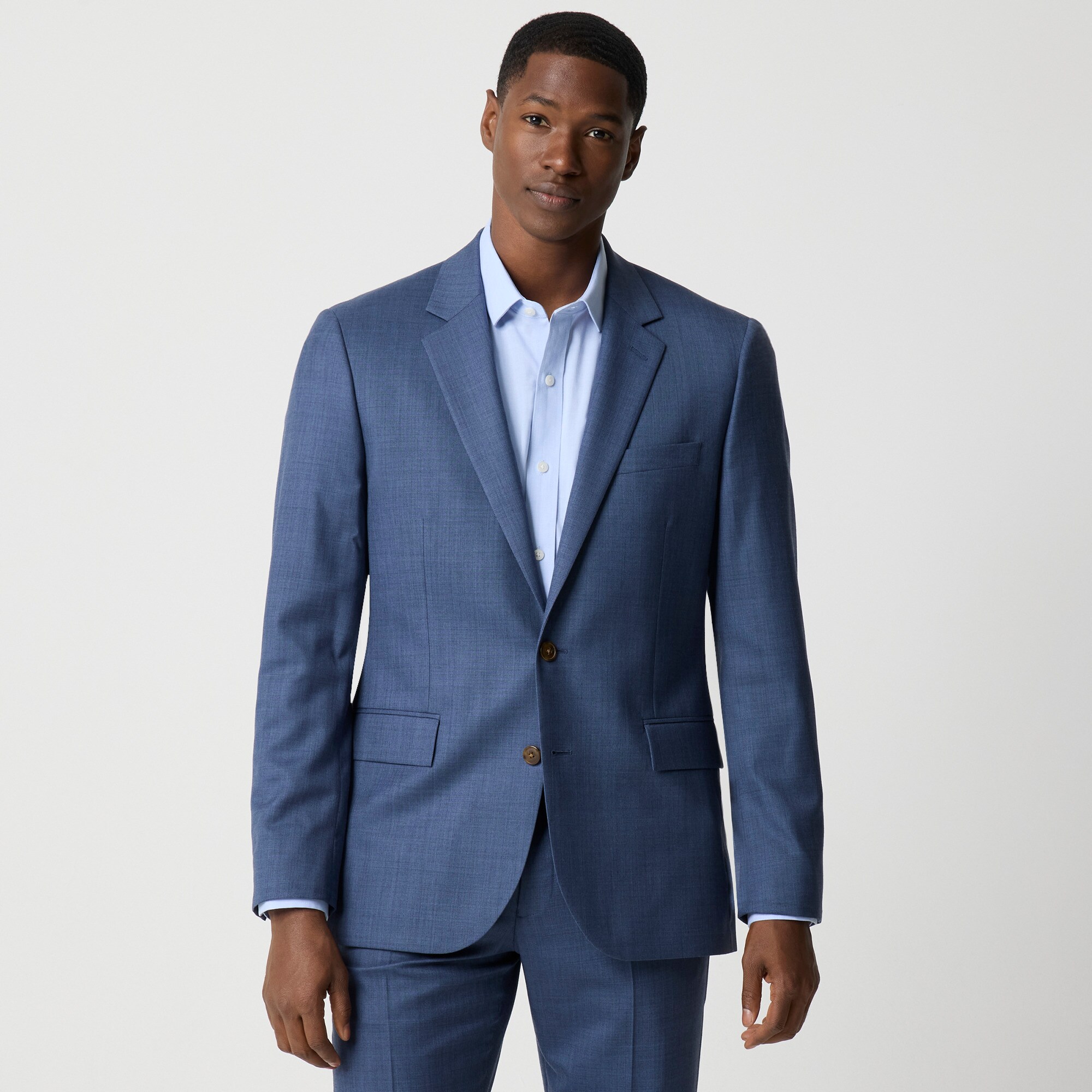 Slim-fit Thompson worsted wool suit jacket