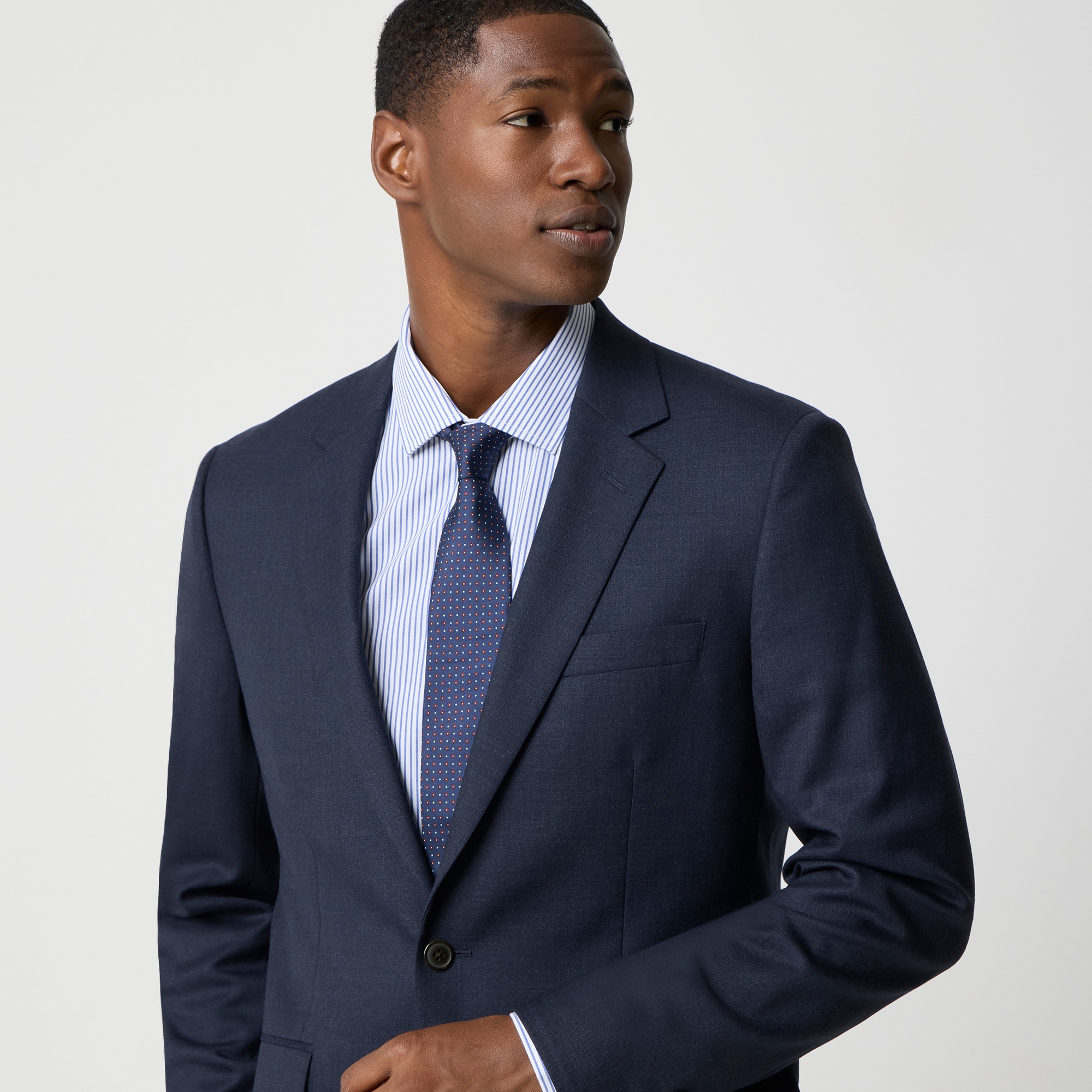 Slim-fit Thompson worsted wool suit jacket