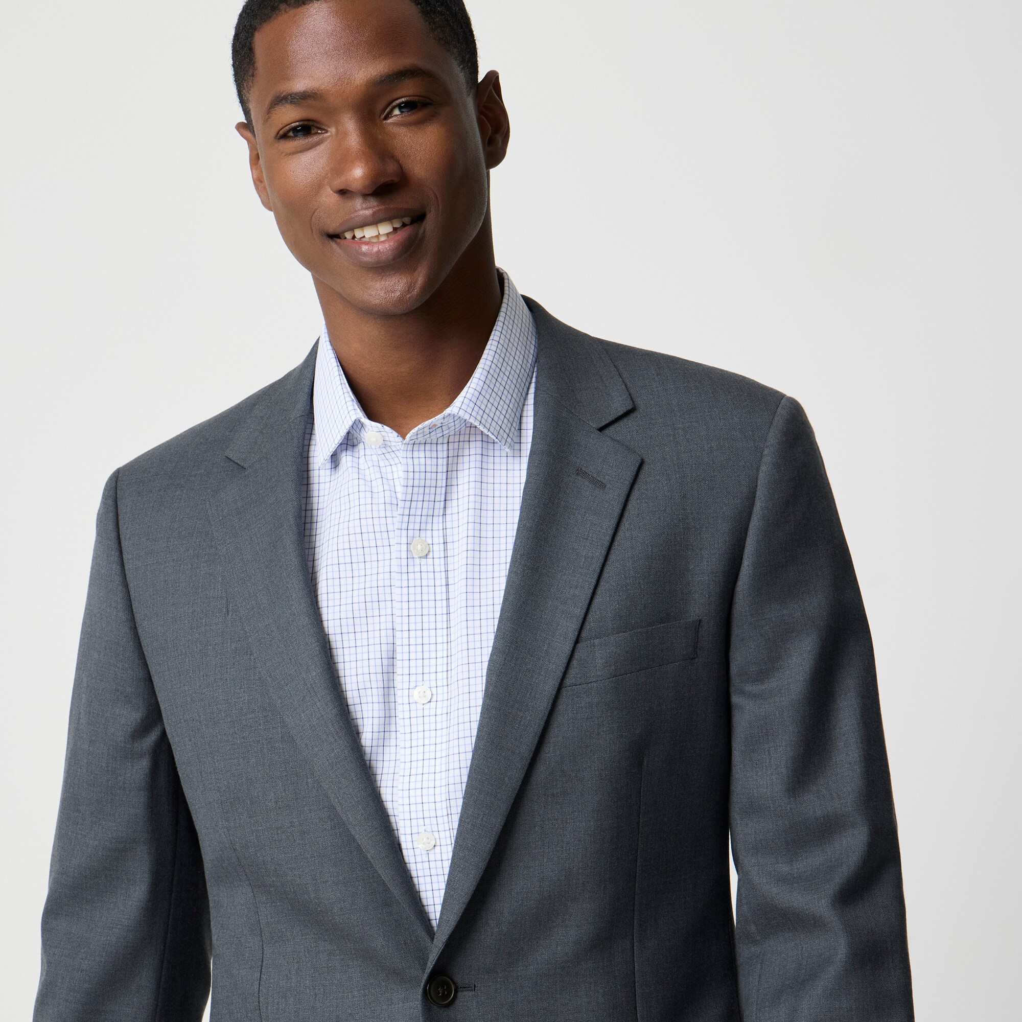 Slim-fit Thompson worsted wool suit jacket