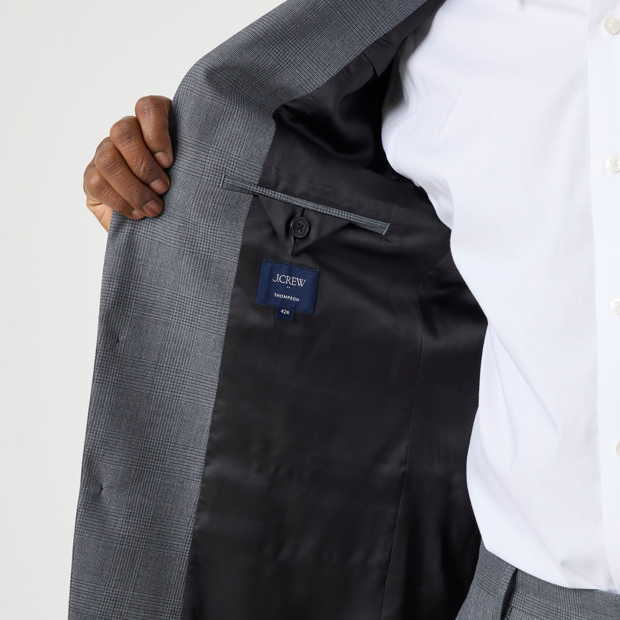 Slim-fit Thompson worsted wool suit jacket